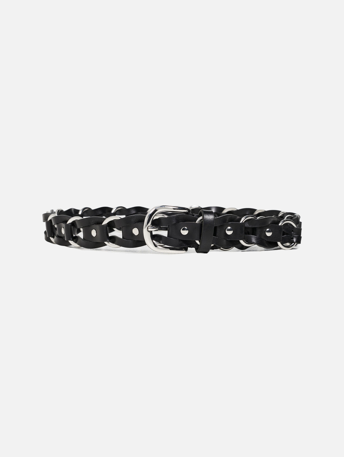 Bali Belt in Black/Silver