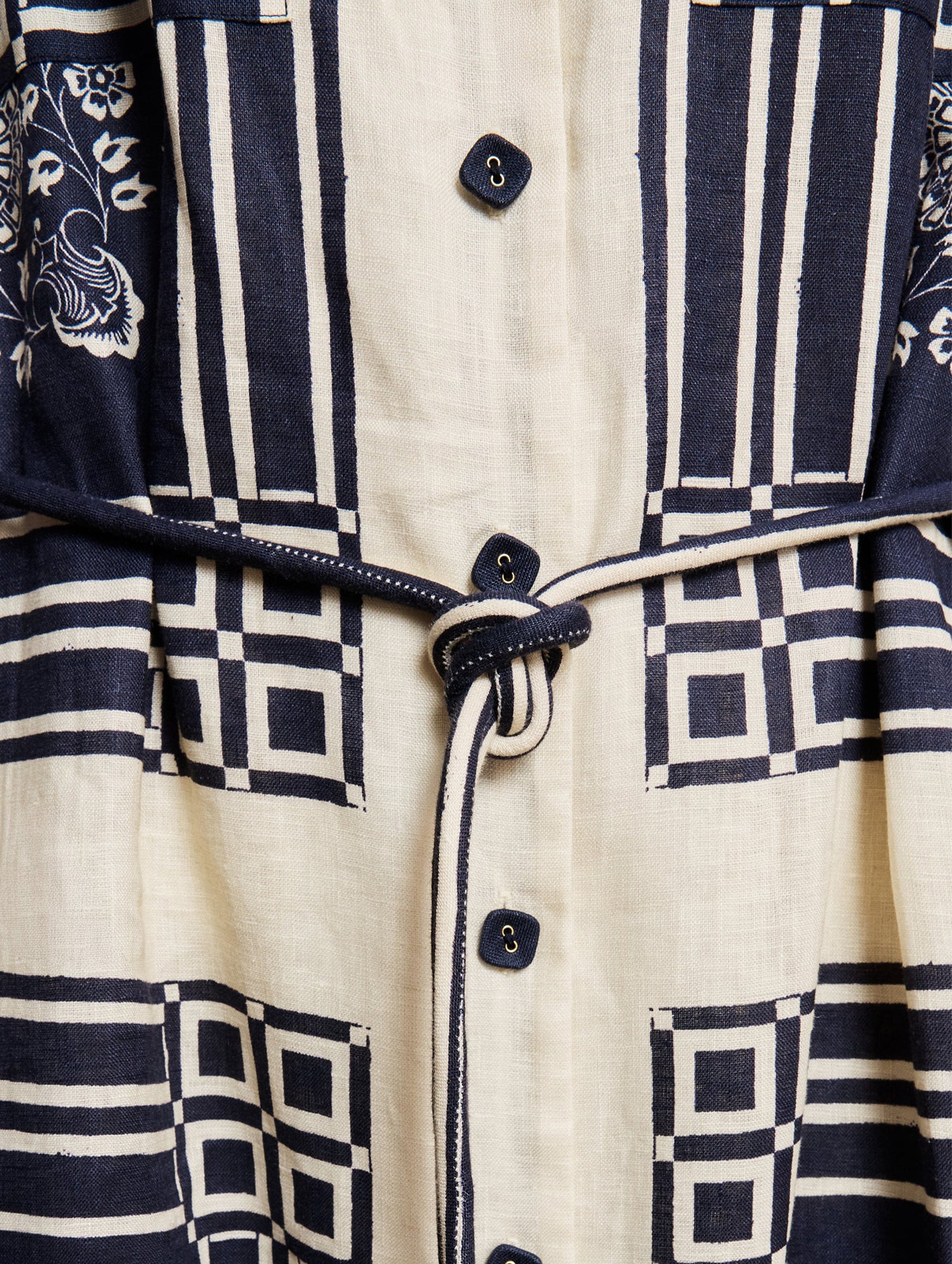 Banderra Linen Shirtdress in Ink