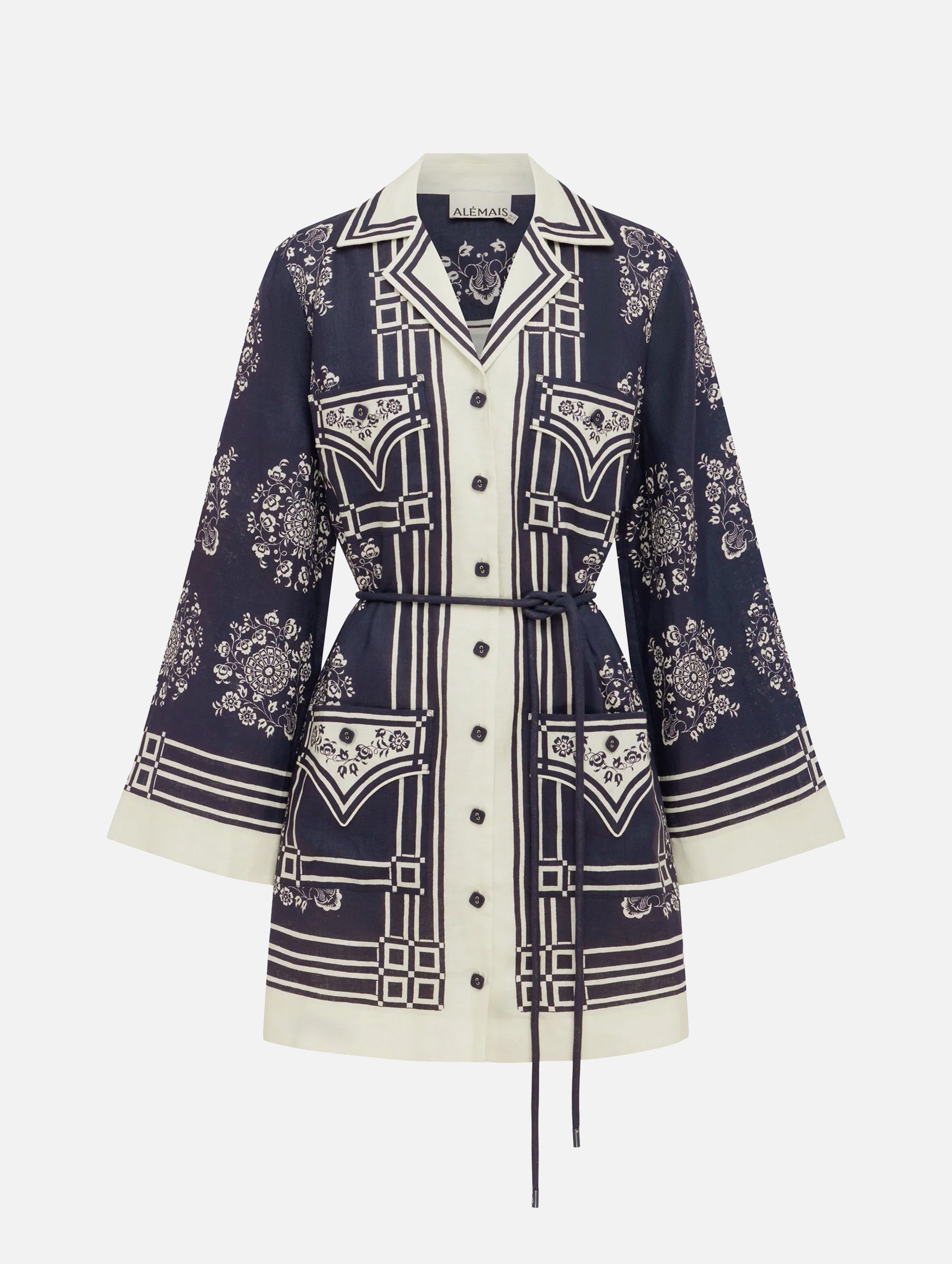 Banderra Mini Dress in Ink