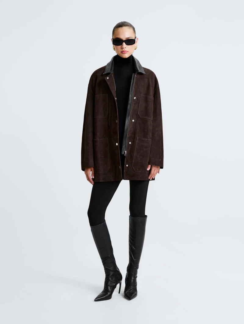Barn Suede Jacket in Mocha