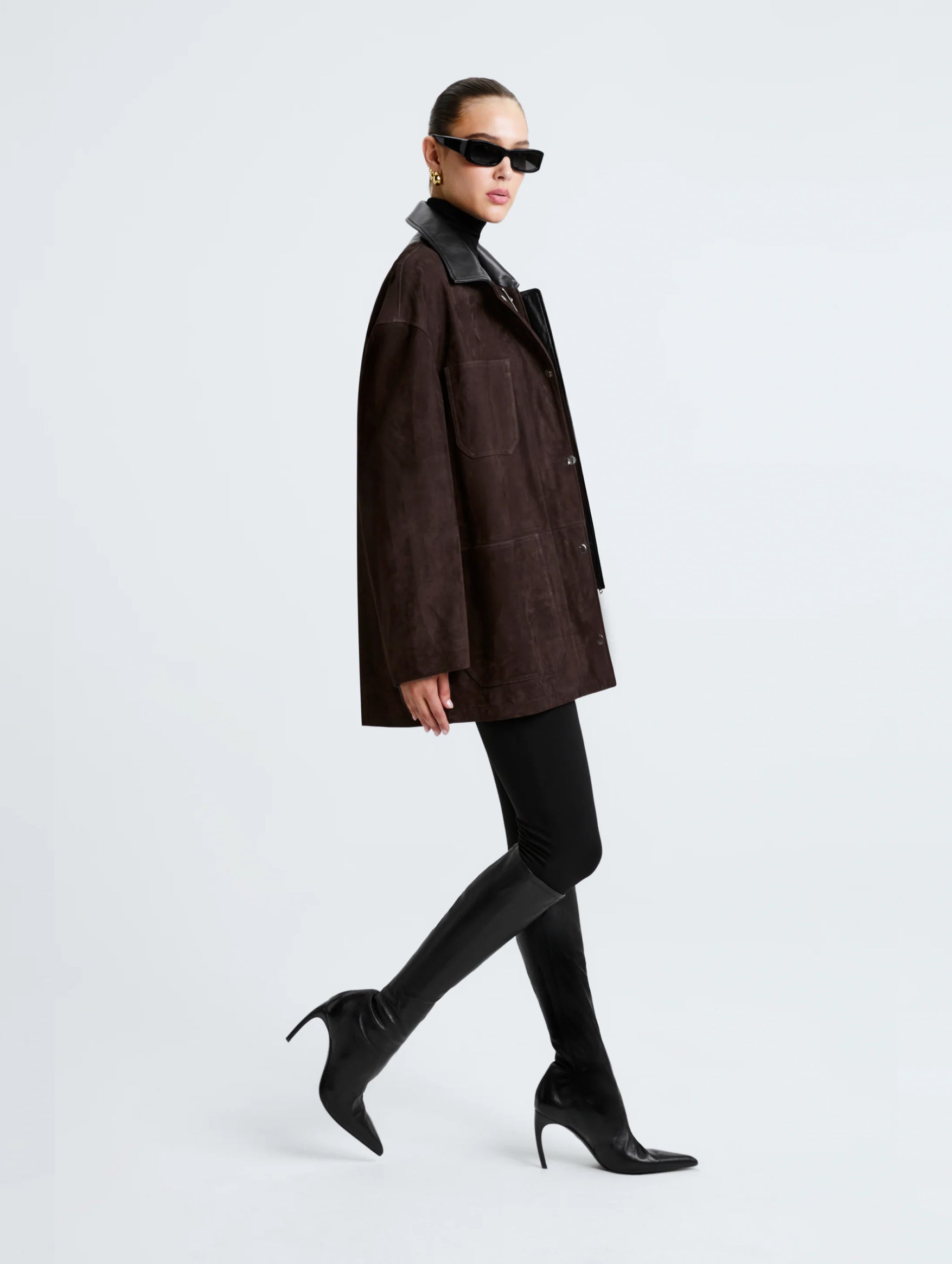 Barn Suede Jacket in Mocha