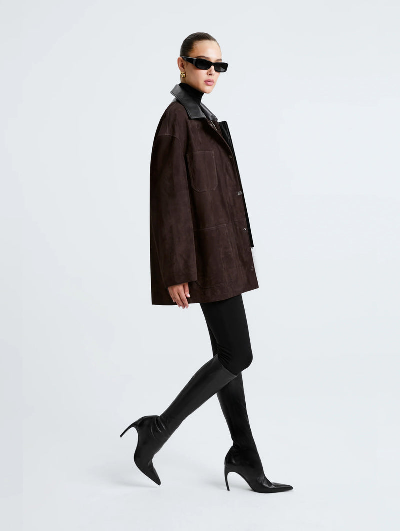 Barn Suede Jacket in Mocha