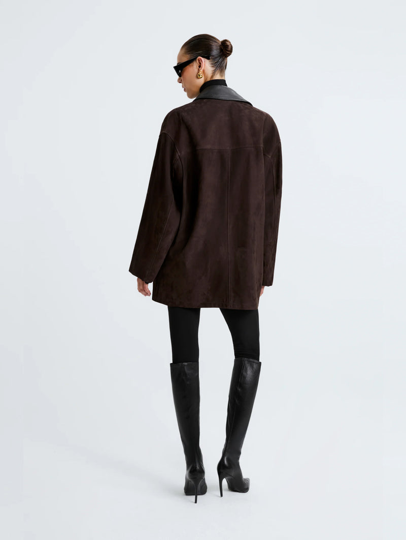 Barn Suede Jacket in Mocha