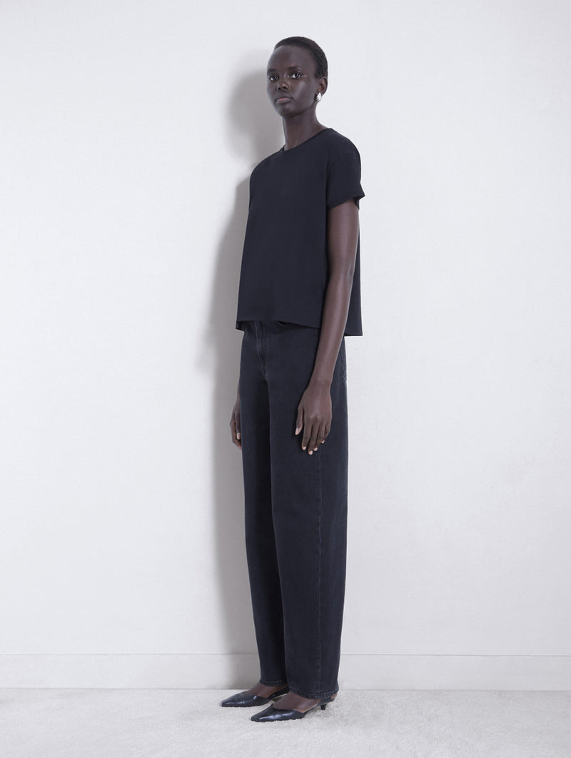 Basiluzzo Short Sleeve Tee in Black