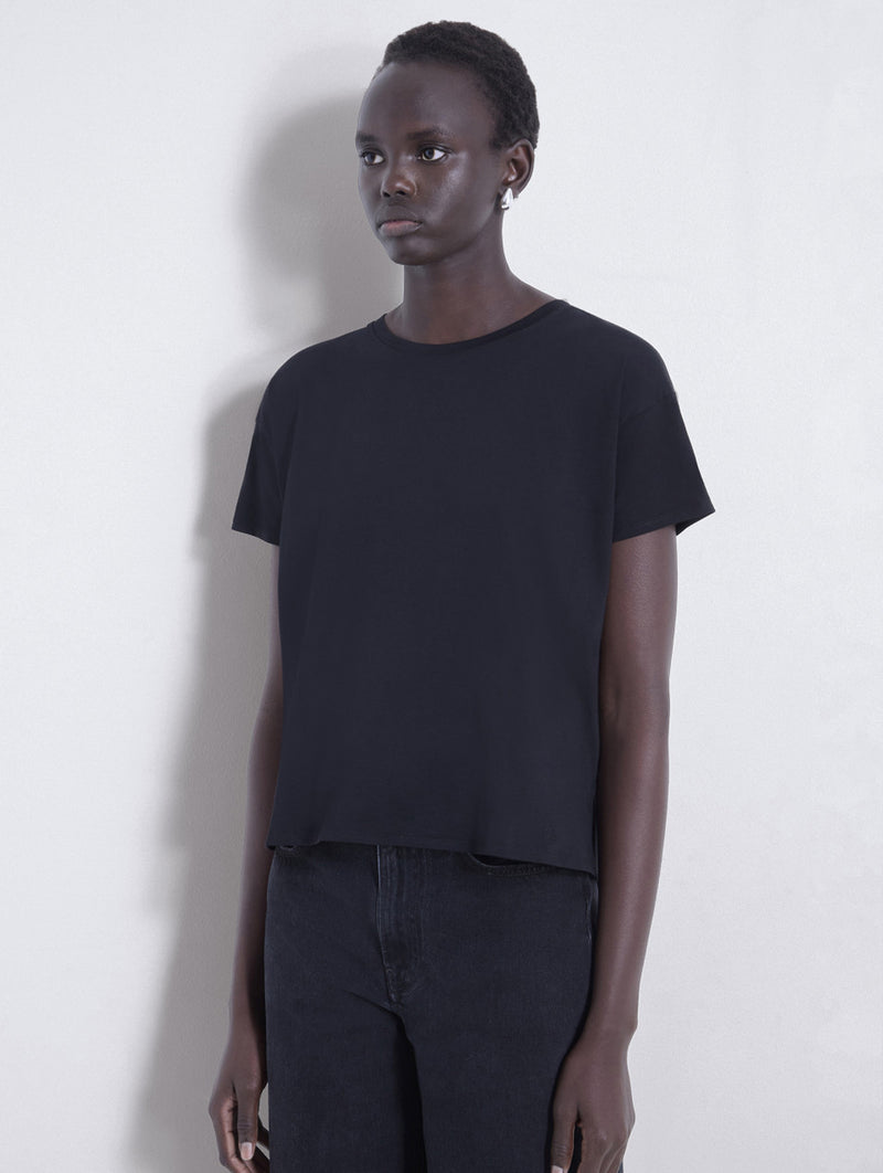 Basiluzzo Short Sleeve Tee in Black