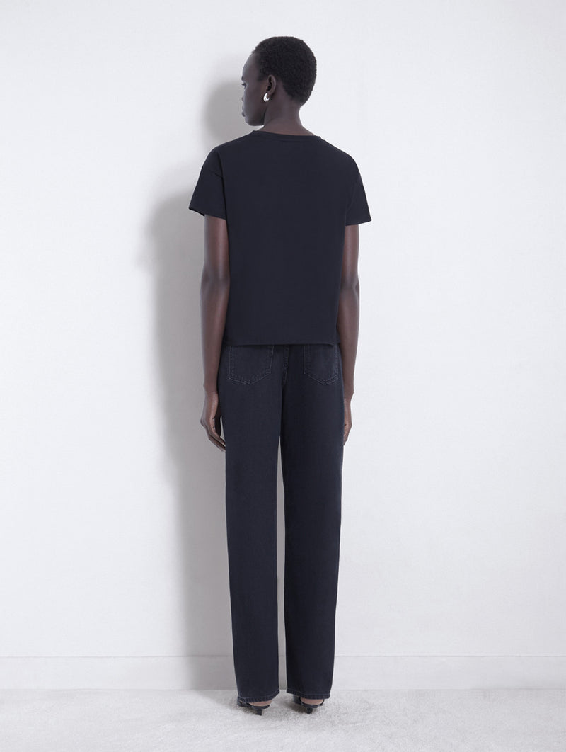 Basiluzzo Short Sleeve Tee in Black
