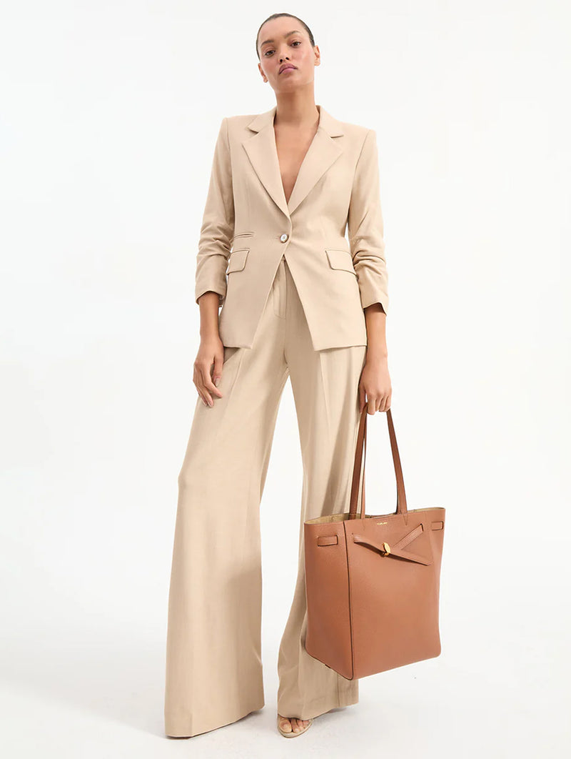 Battista Dickey Blazer in Stone
