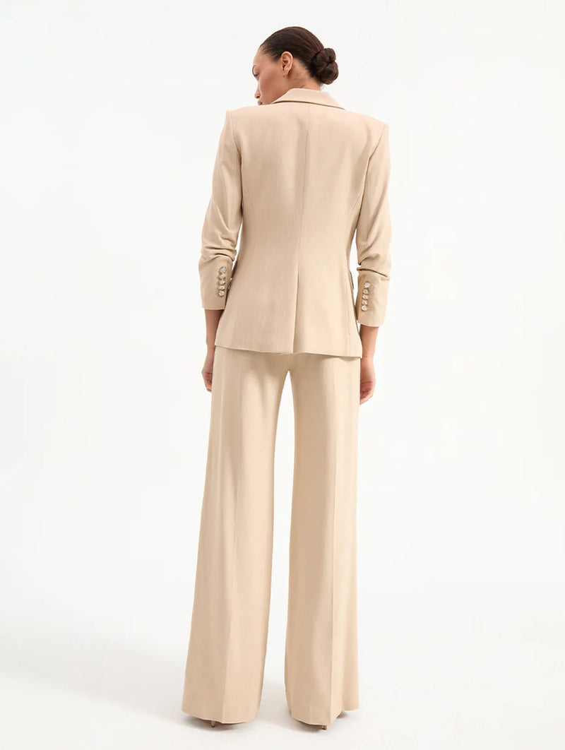 Battista Dickey Blazer in Stone