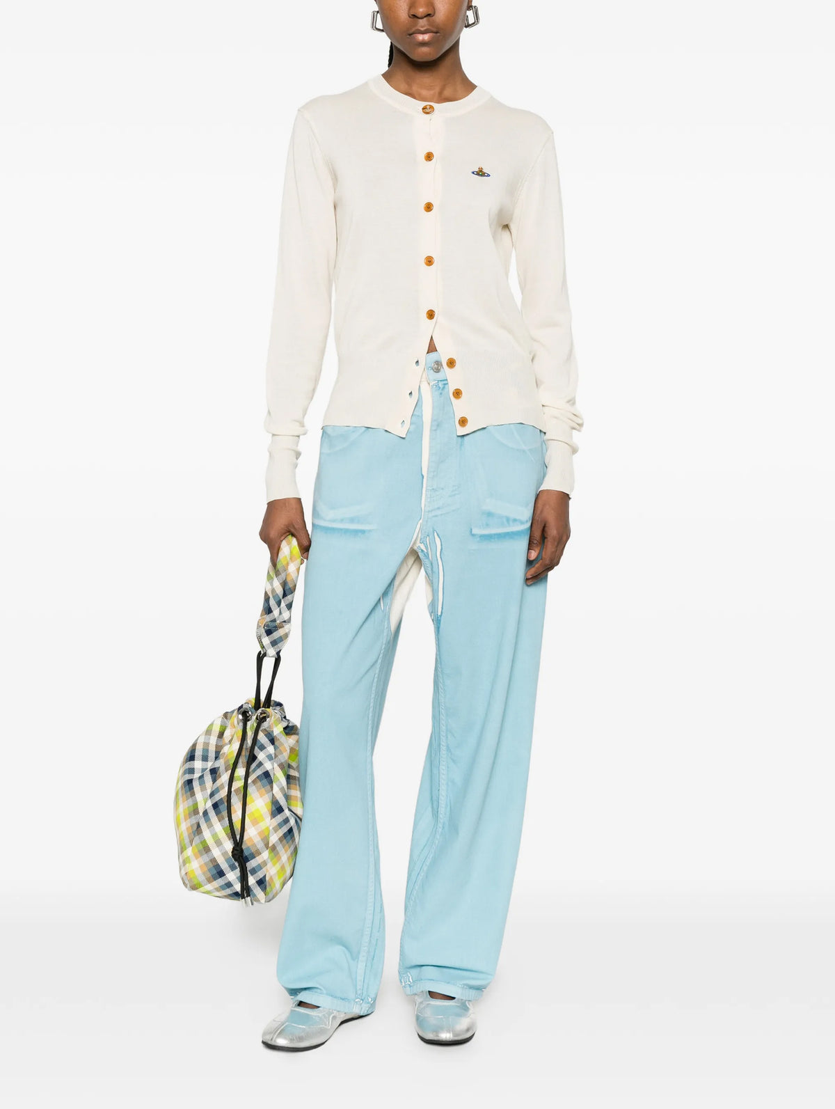 Bea Cotton Cardigan in Cream