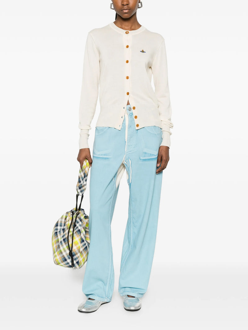 Bea Cotton Cardigan in Cream