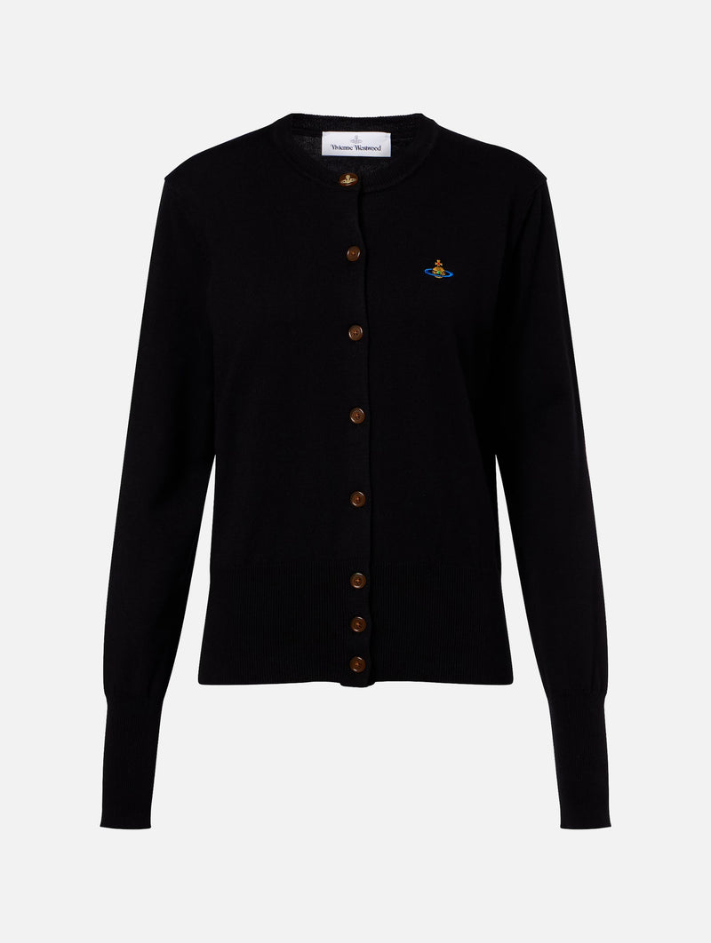 Bea Cotton and Cashmere Cardigan in Black
