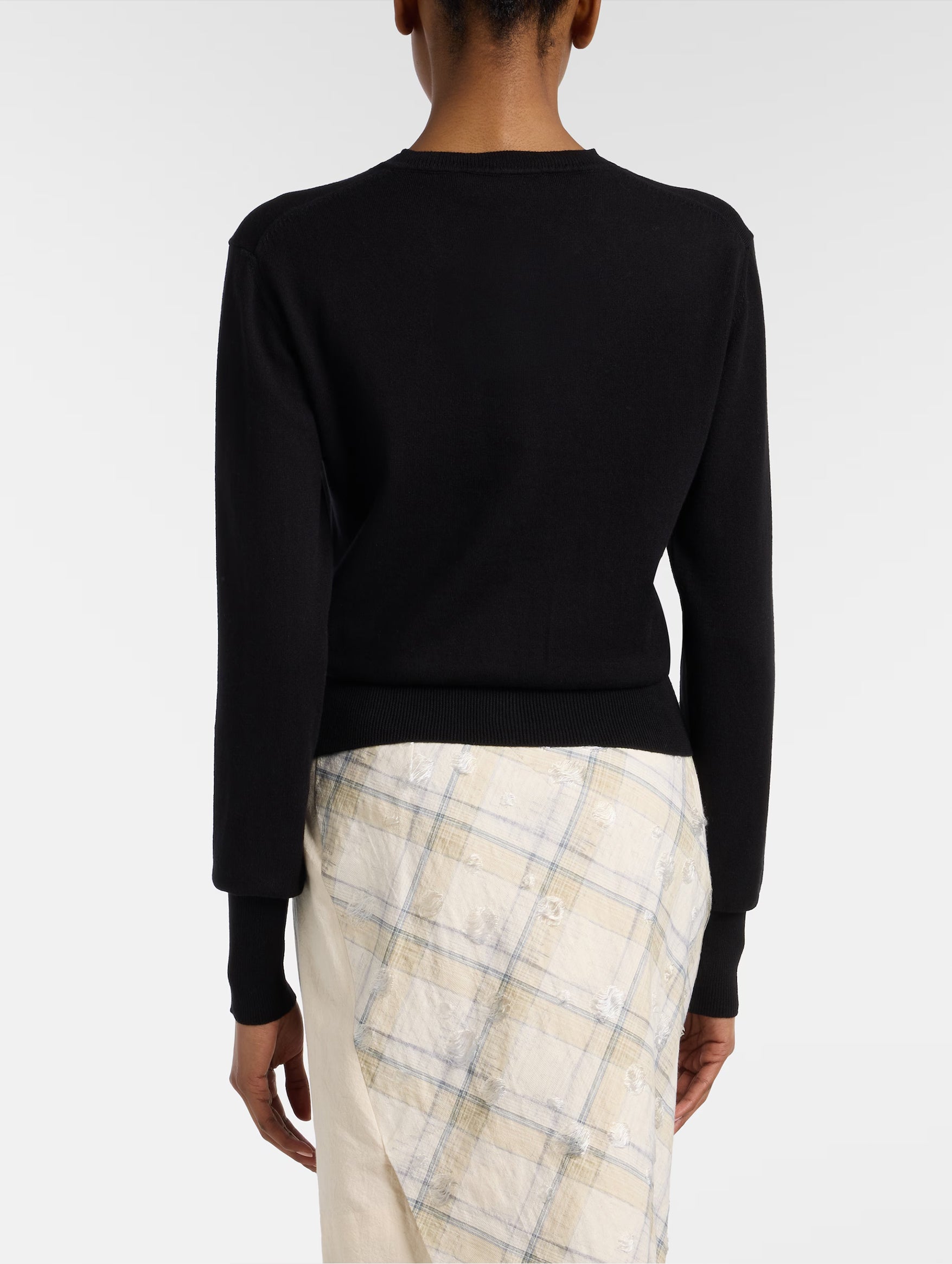 Bea Cotton and Cashmere Cardigan in Black