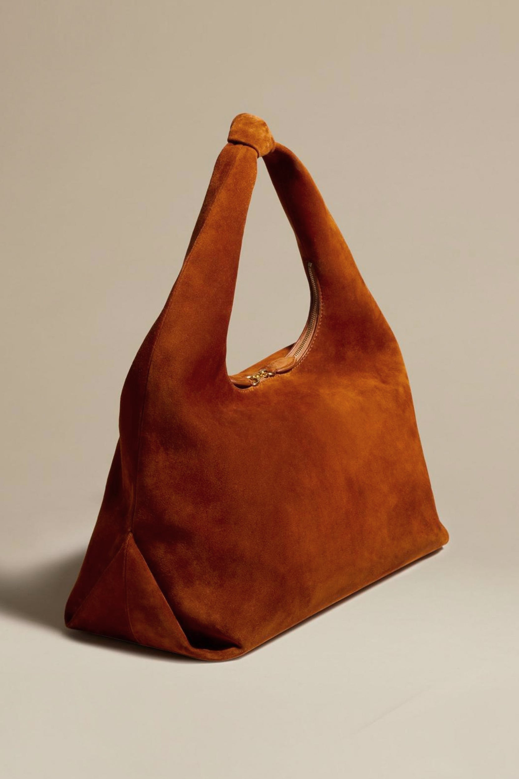 Beatrice Hobo Bag Large in Caramel