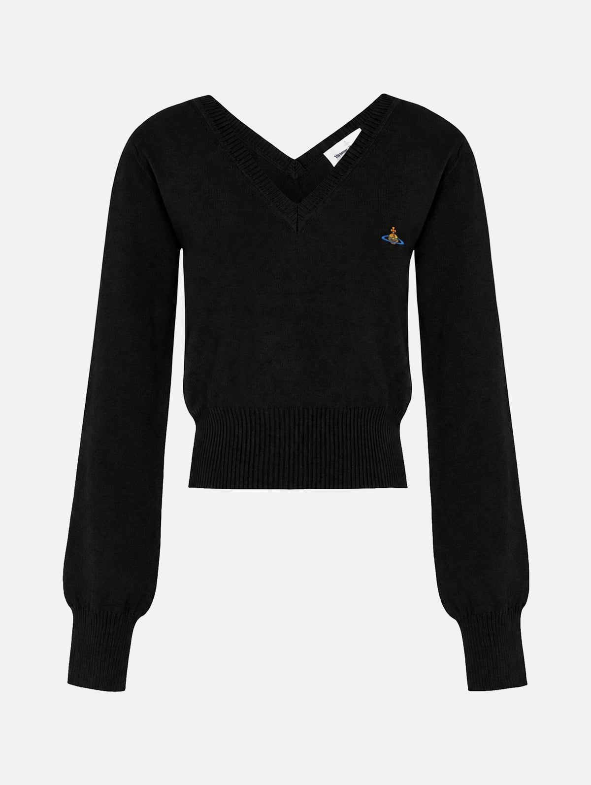 Beatrice V-Neck Sweater in Black