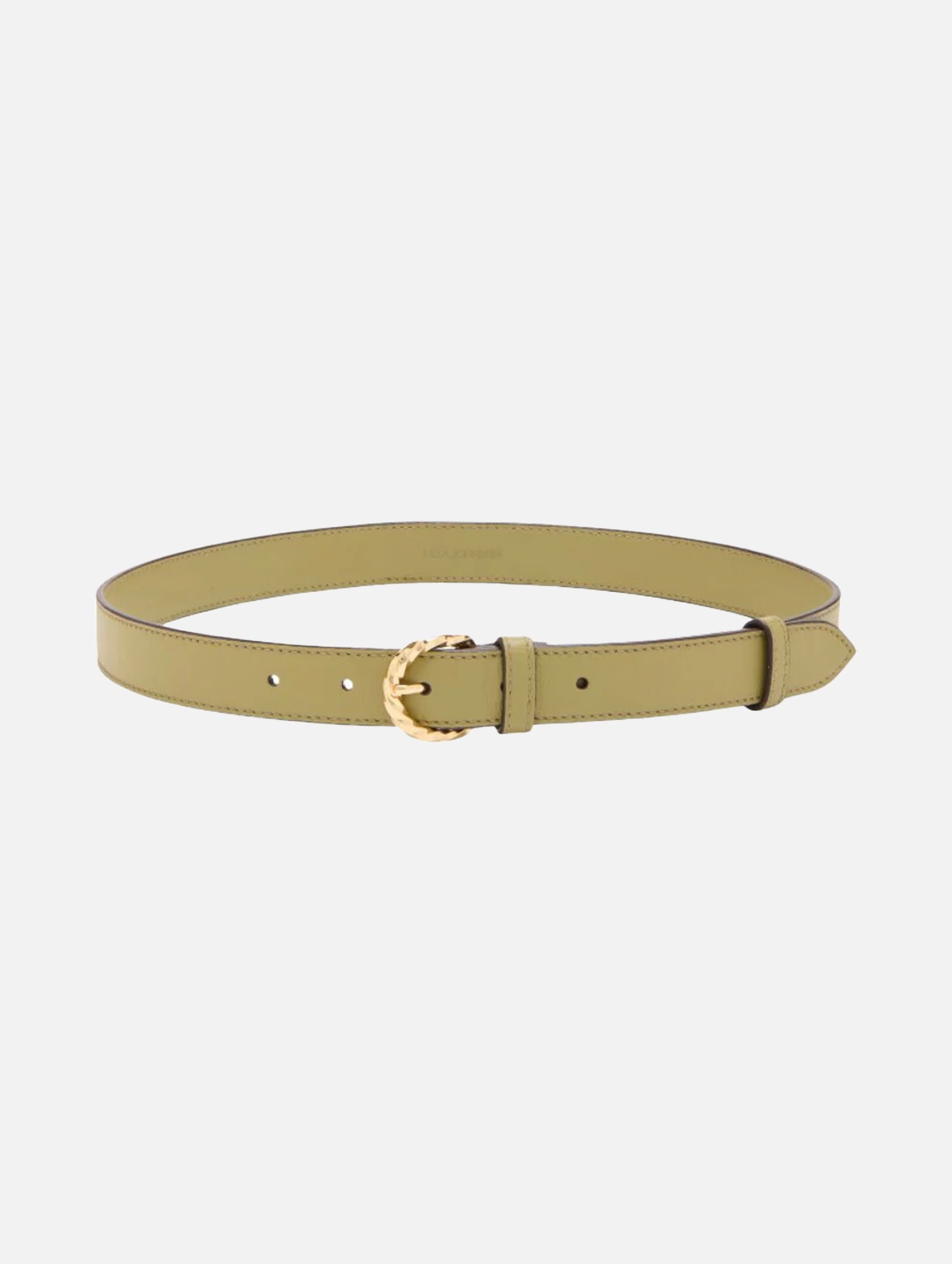 Gia Twisted Buckle Belt in Lichen