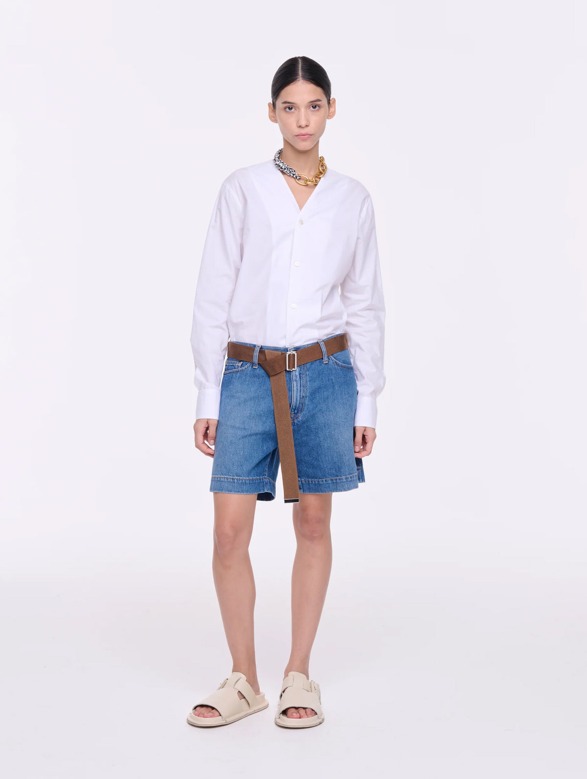 Bermuda Jean Shorts in Indigo