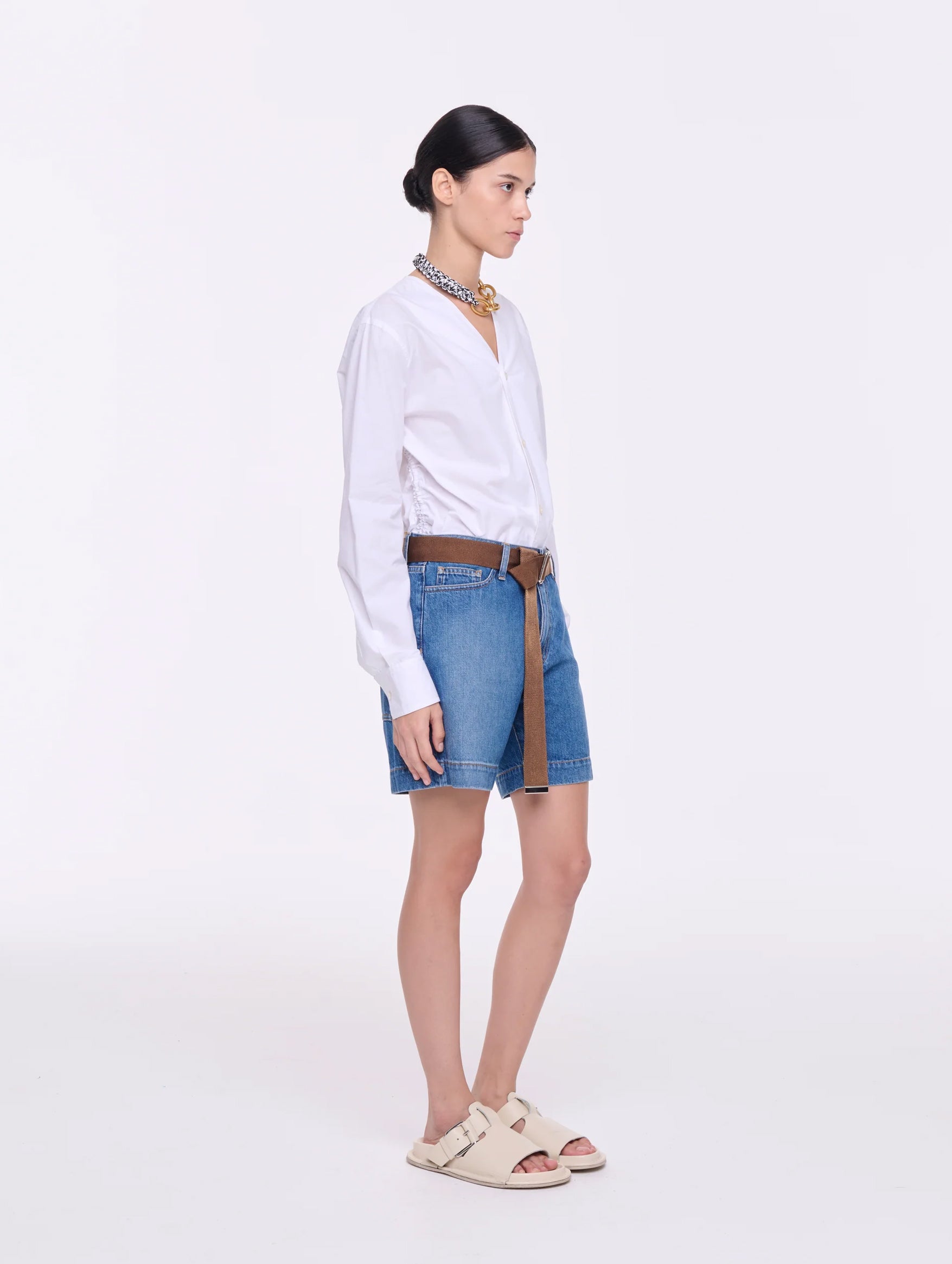Bermuda Jean Shorts in Indigo