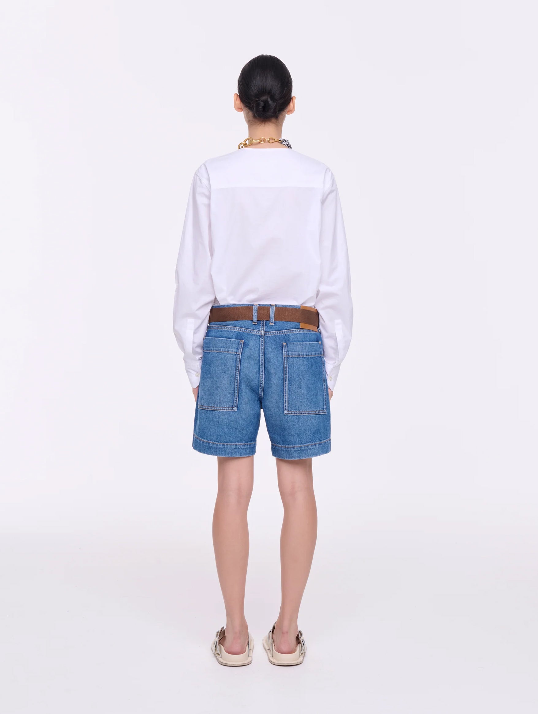 Bermuda Jean Shorts in Indigo
