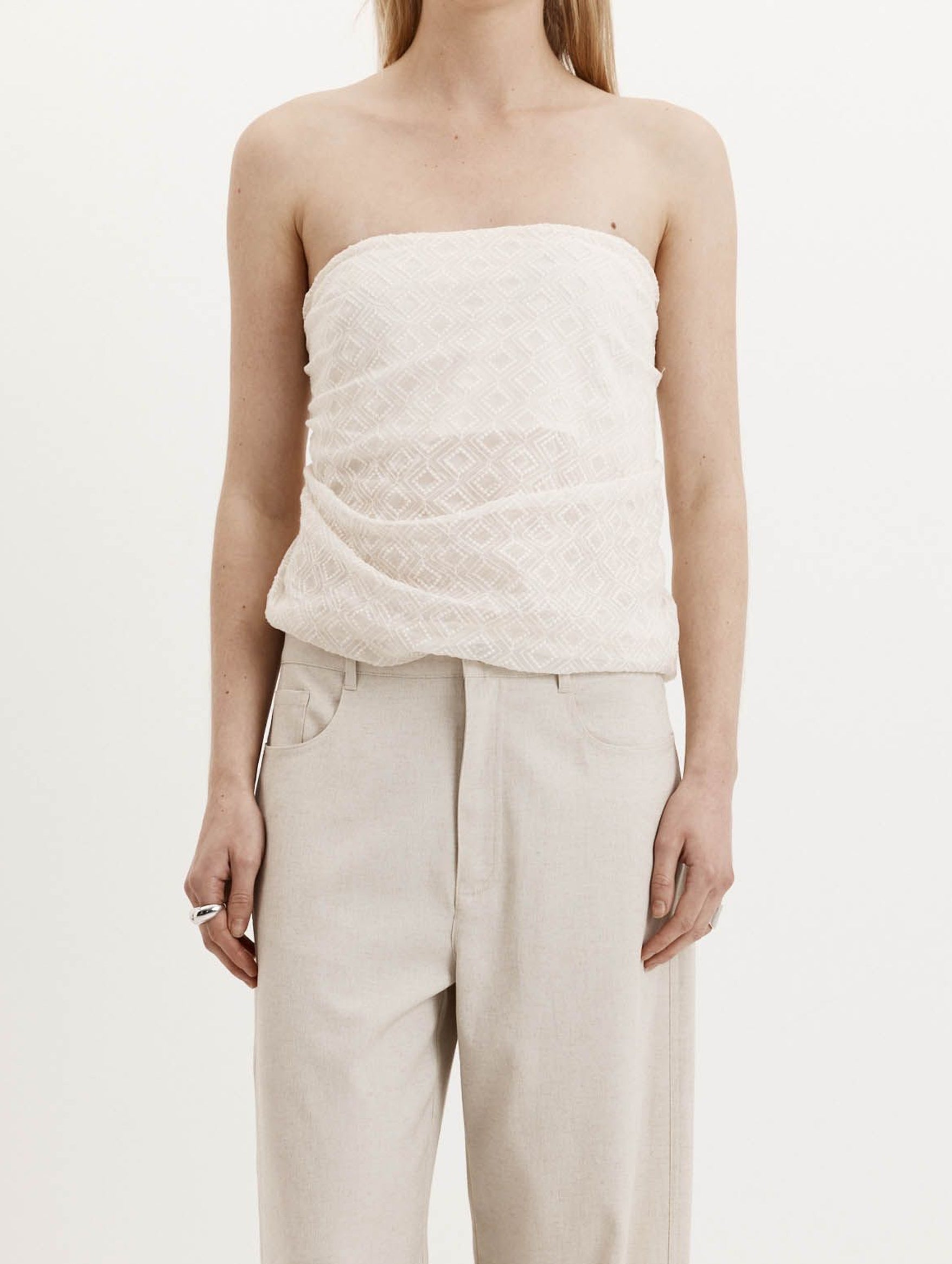 Beru Top in Ivory SIlk