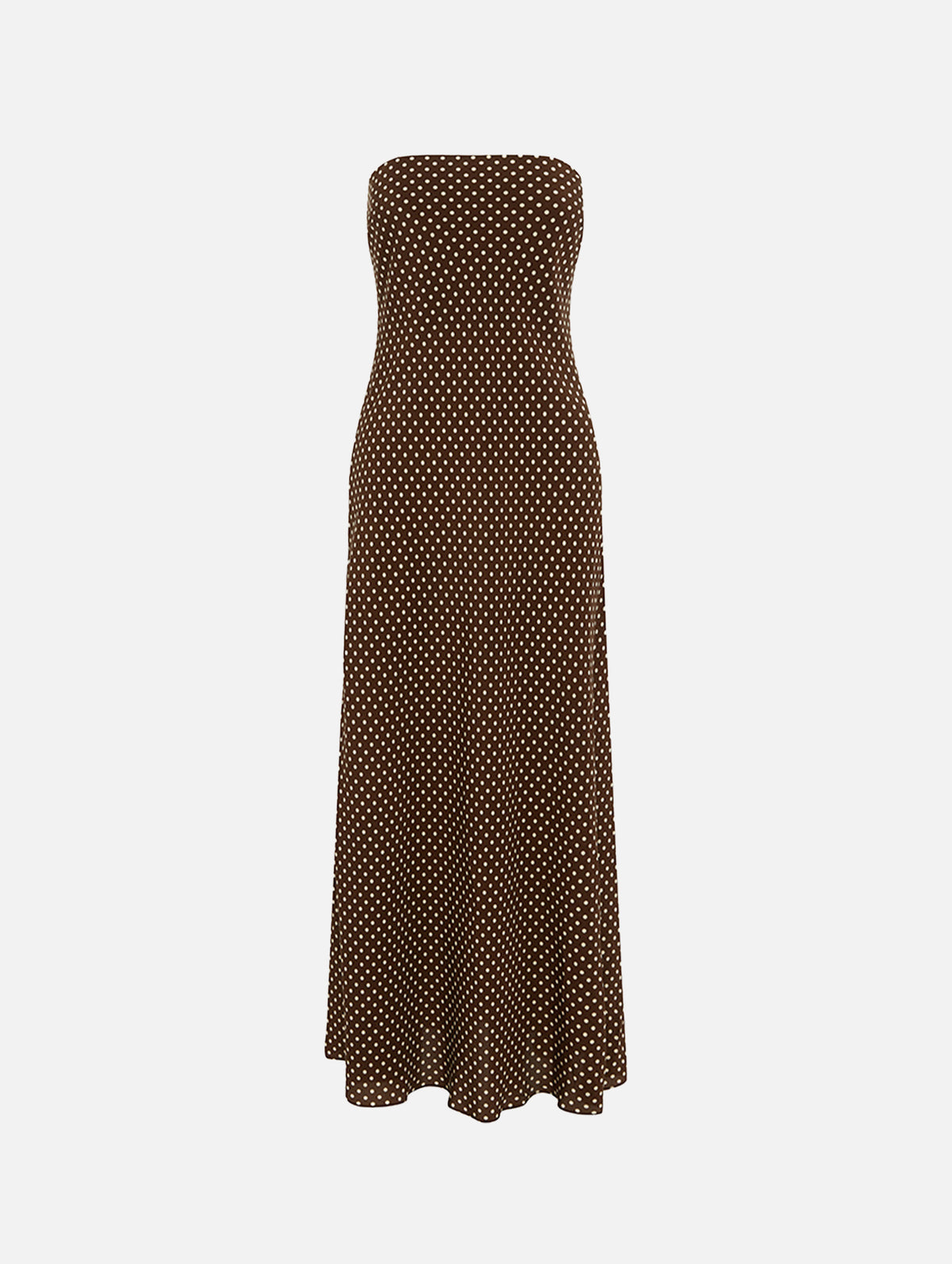 Bias Column Dress in Polka Dot