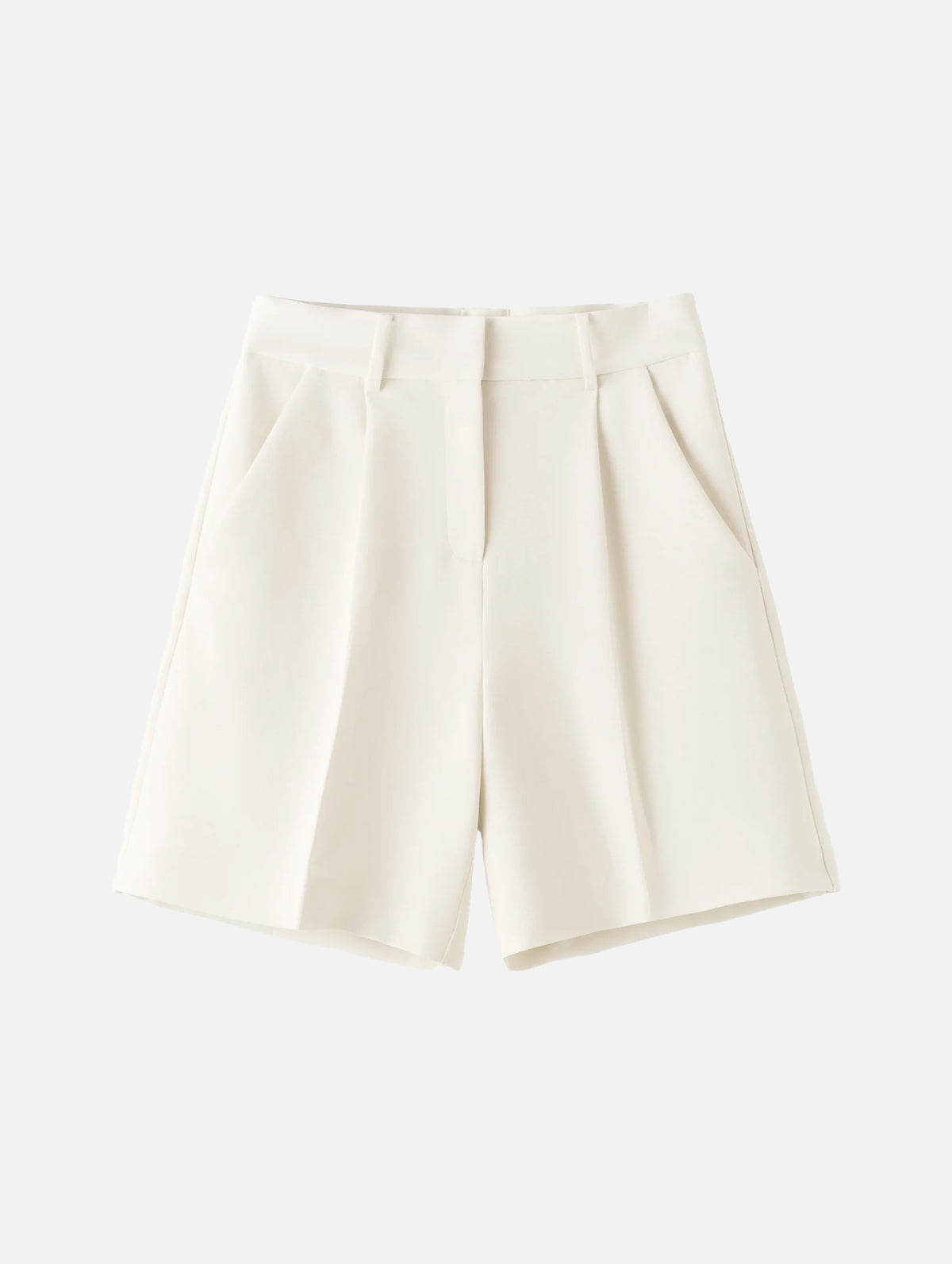 Blair Crepe Shorts in Cream