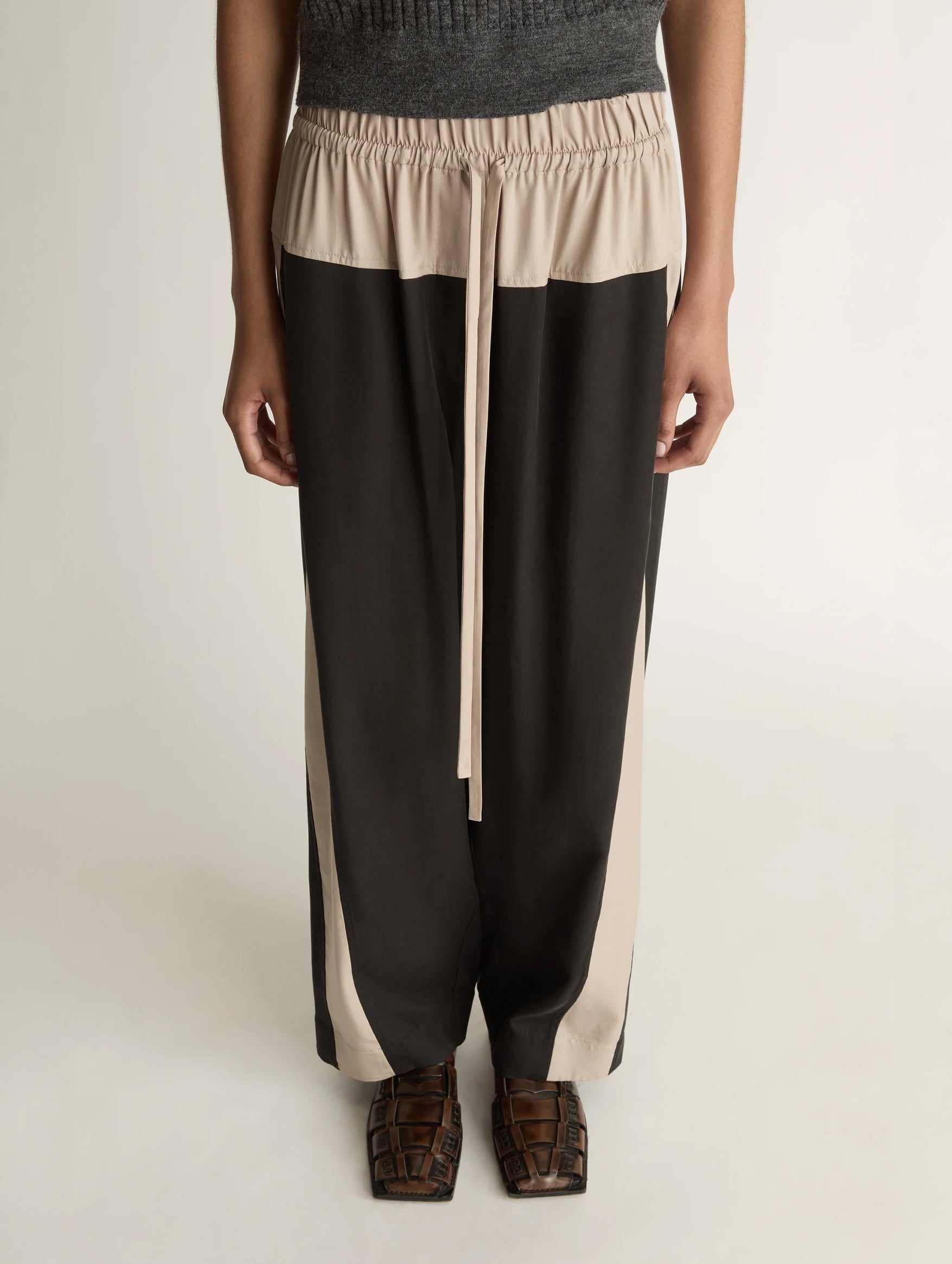 Blair Spliced Pant in Black