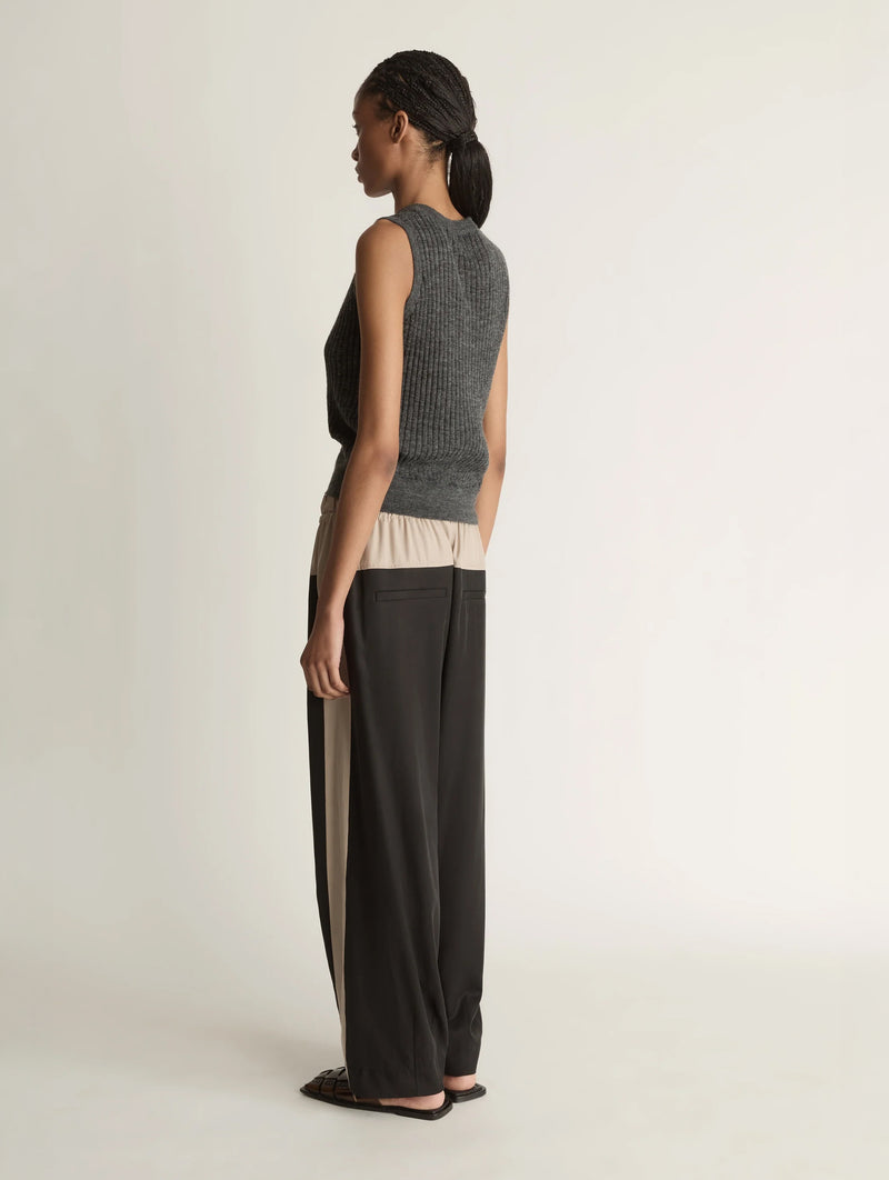 Blair Spliced Pant in Black
