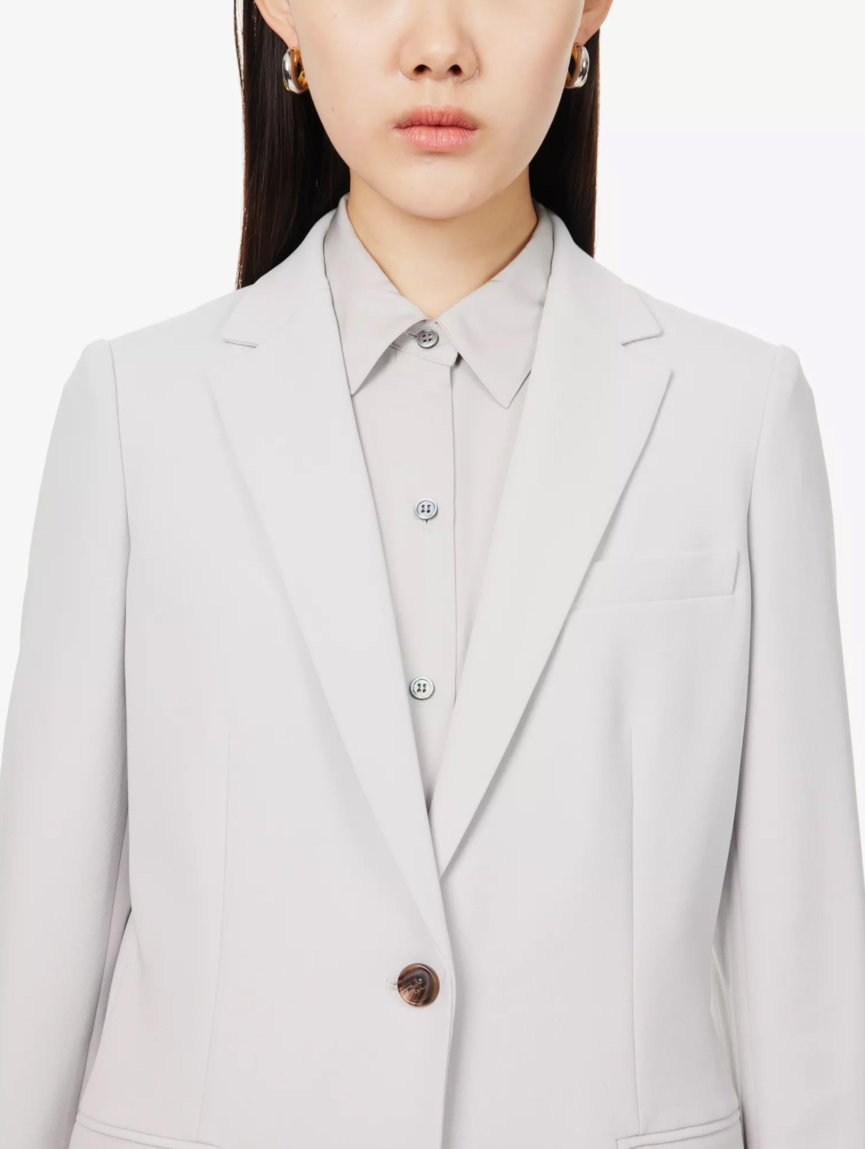 Staple Blazer in Platinum