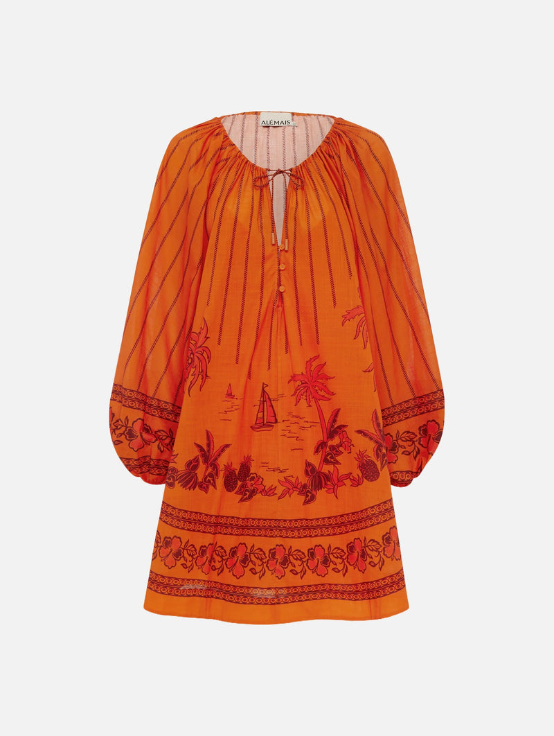 Boathouse Mini Dress in Orange