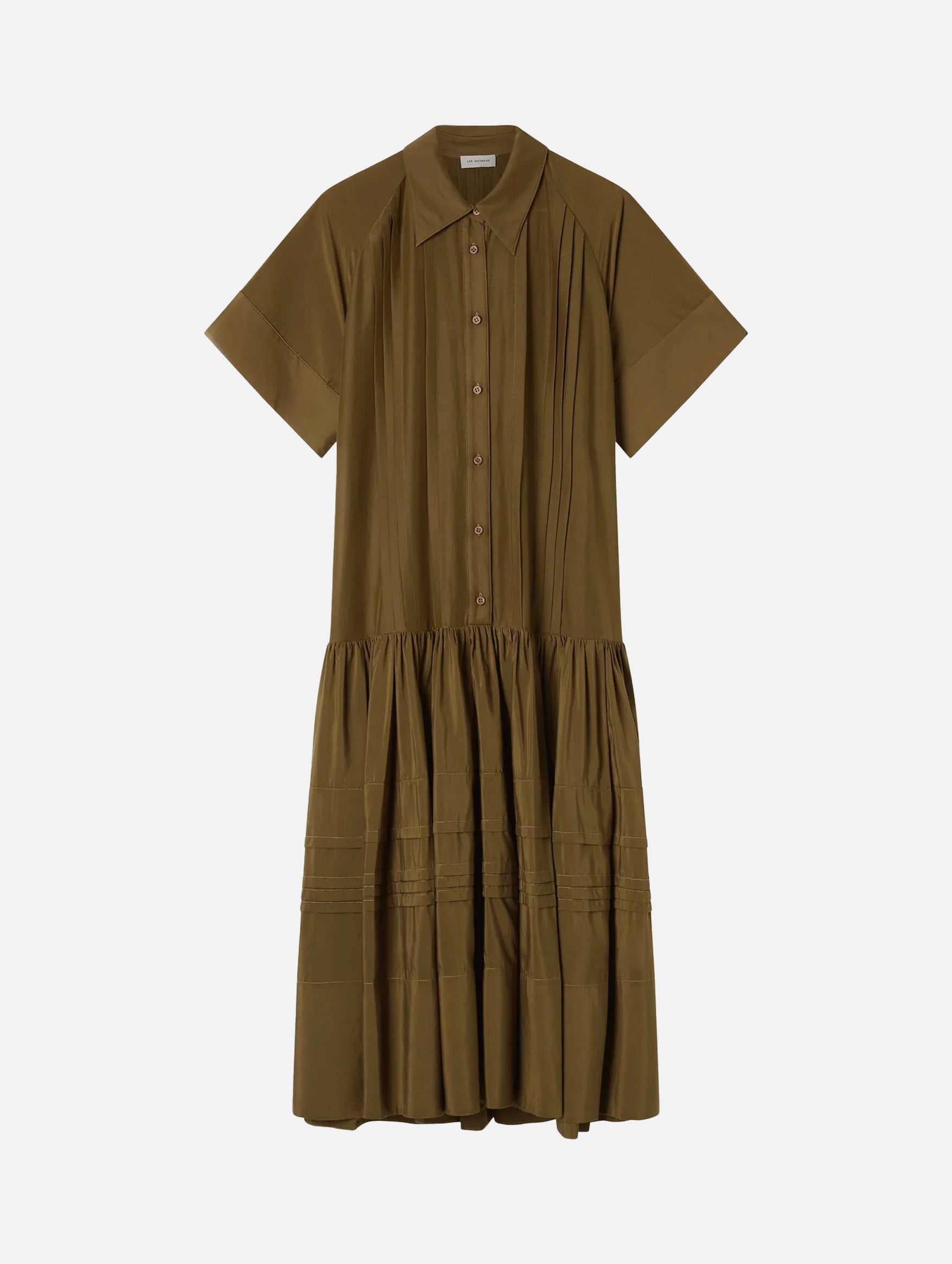 Bonnie Shirt Dress in Khaki