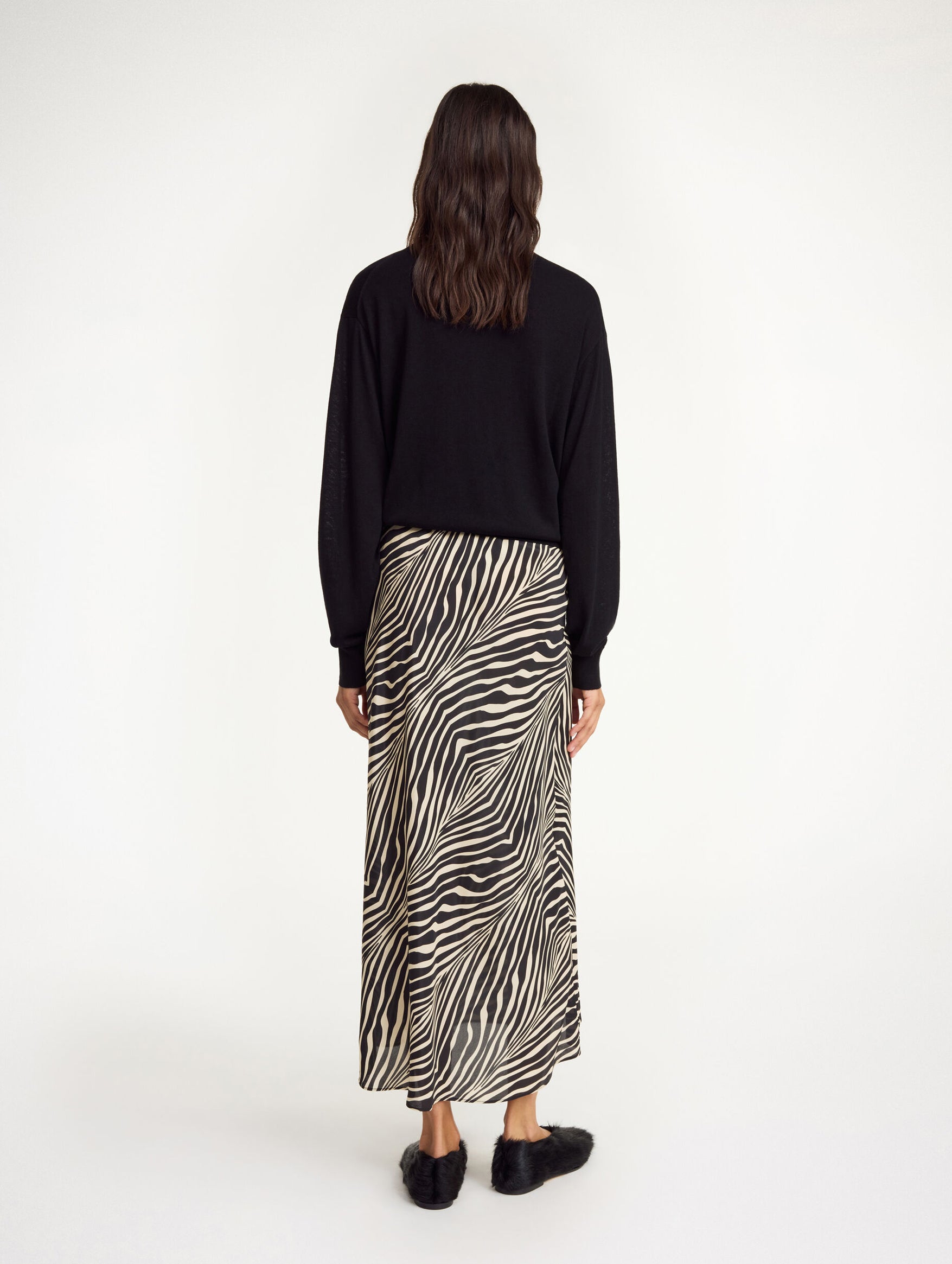 Boshan Maxi Skirt in Zebra