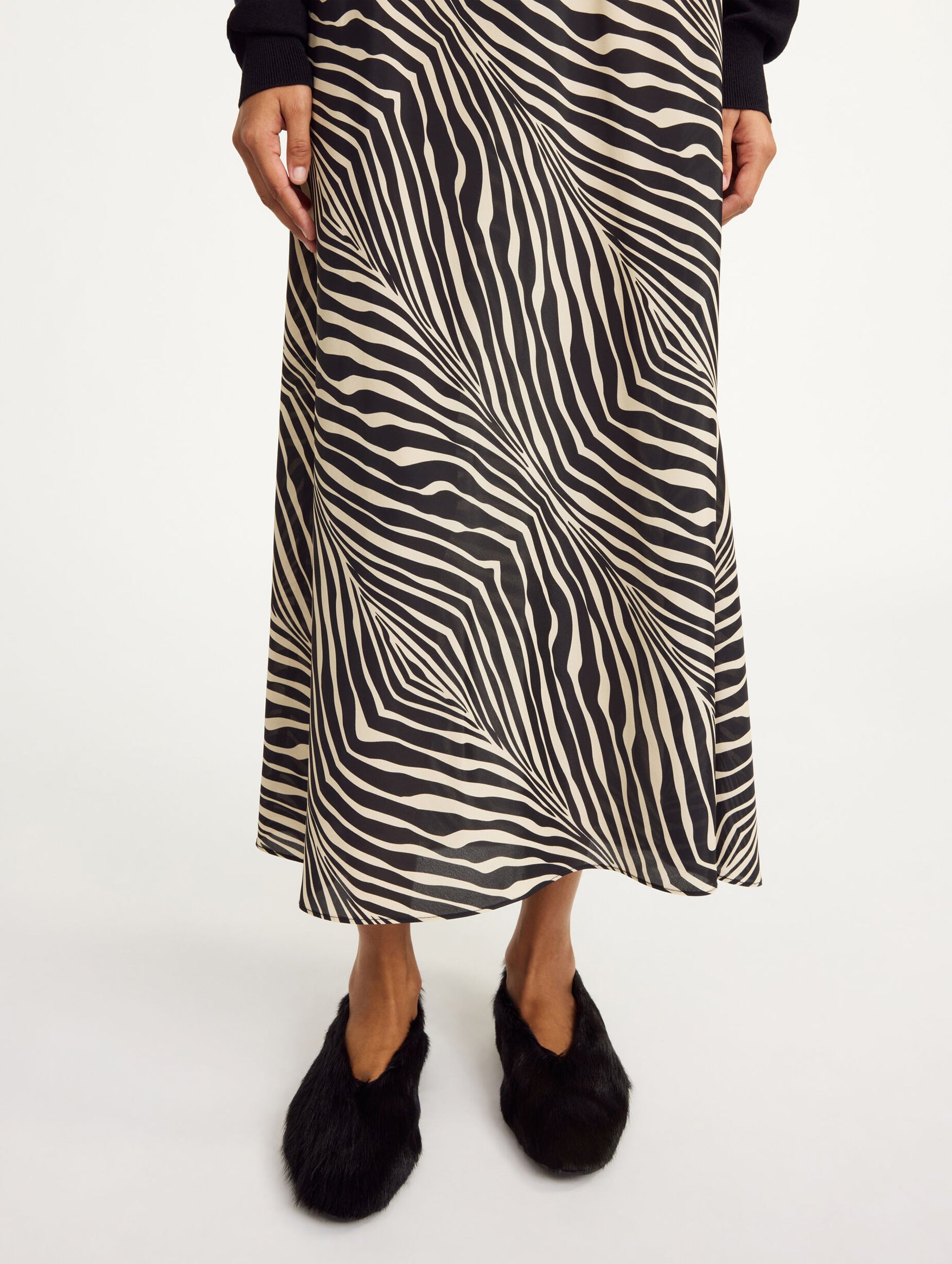 Boshan Maxi Skirt in Zebra