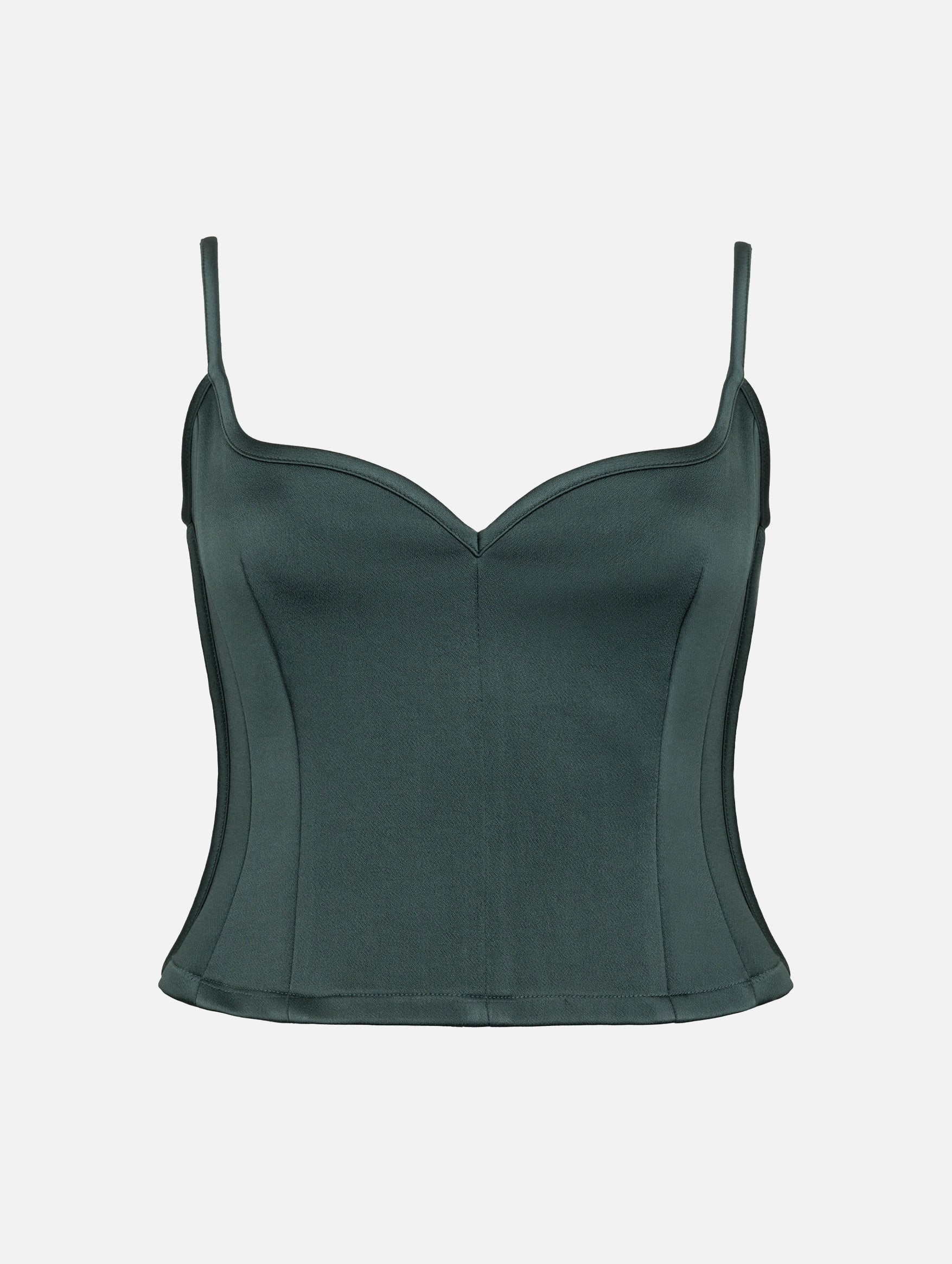 Heart Singlet Top in Bottle