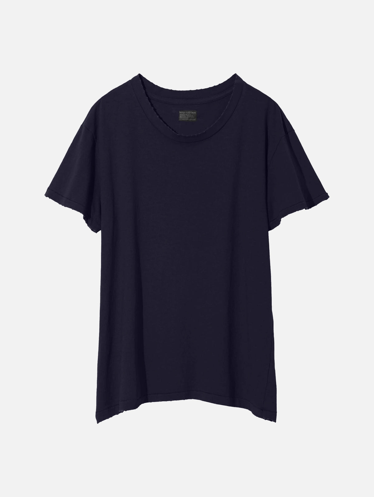 Brady Cotton Tee in Dark Navy