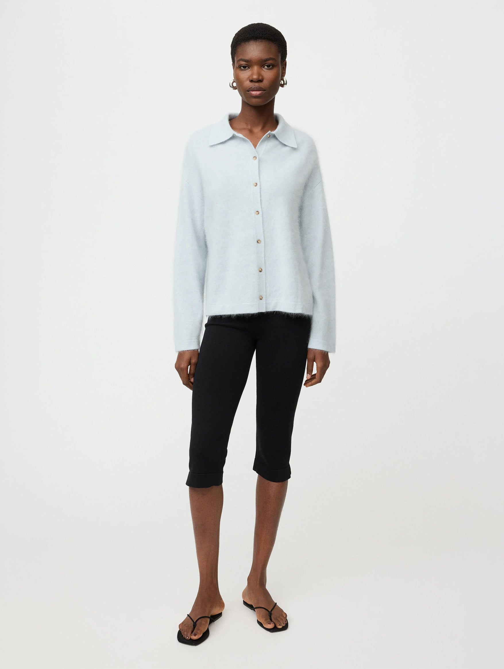 Brushed Shirt in Ice Blue
