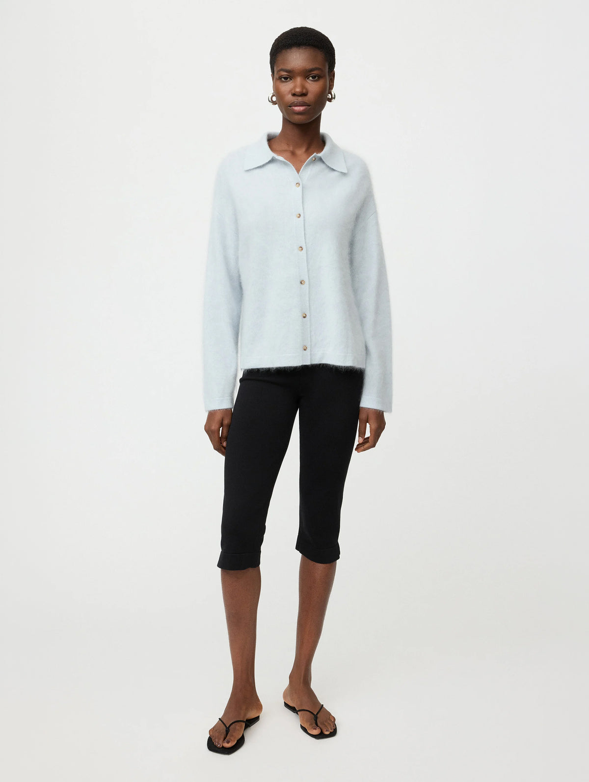 Brushed Shirt in Ice Blue