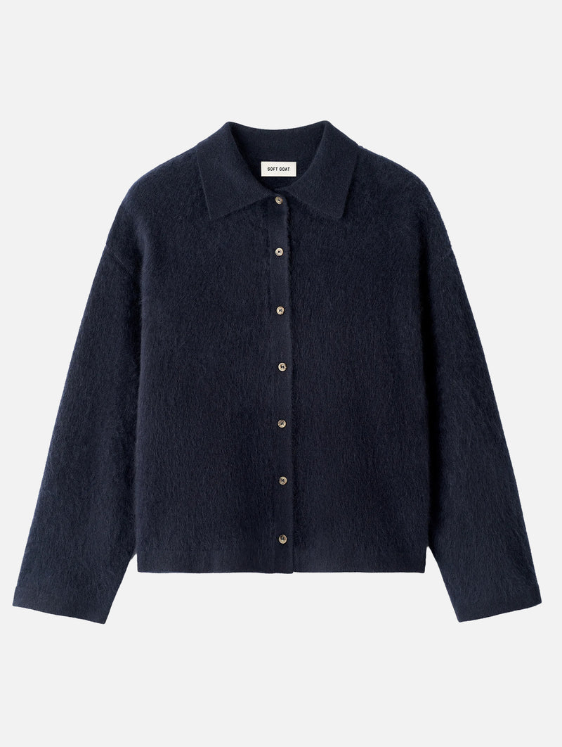 Brushed Shirt in Navy