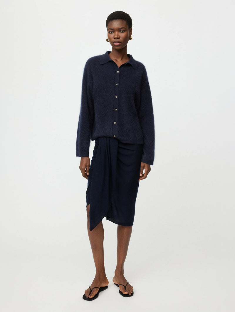 Brushed Shirt in Navy
