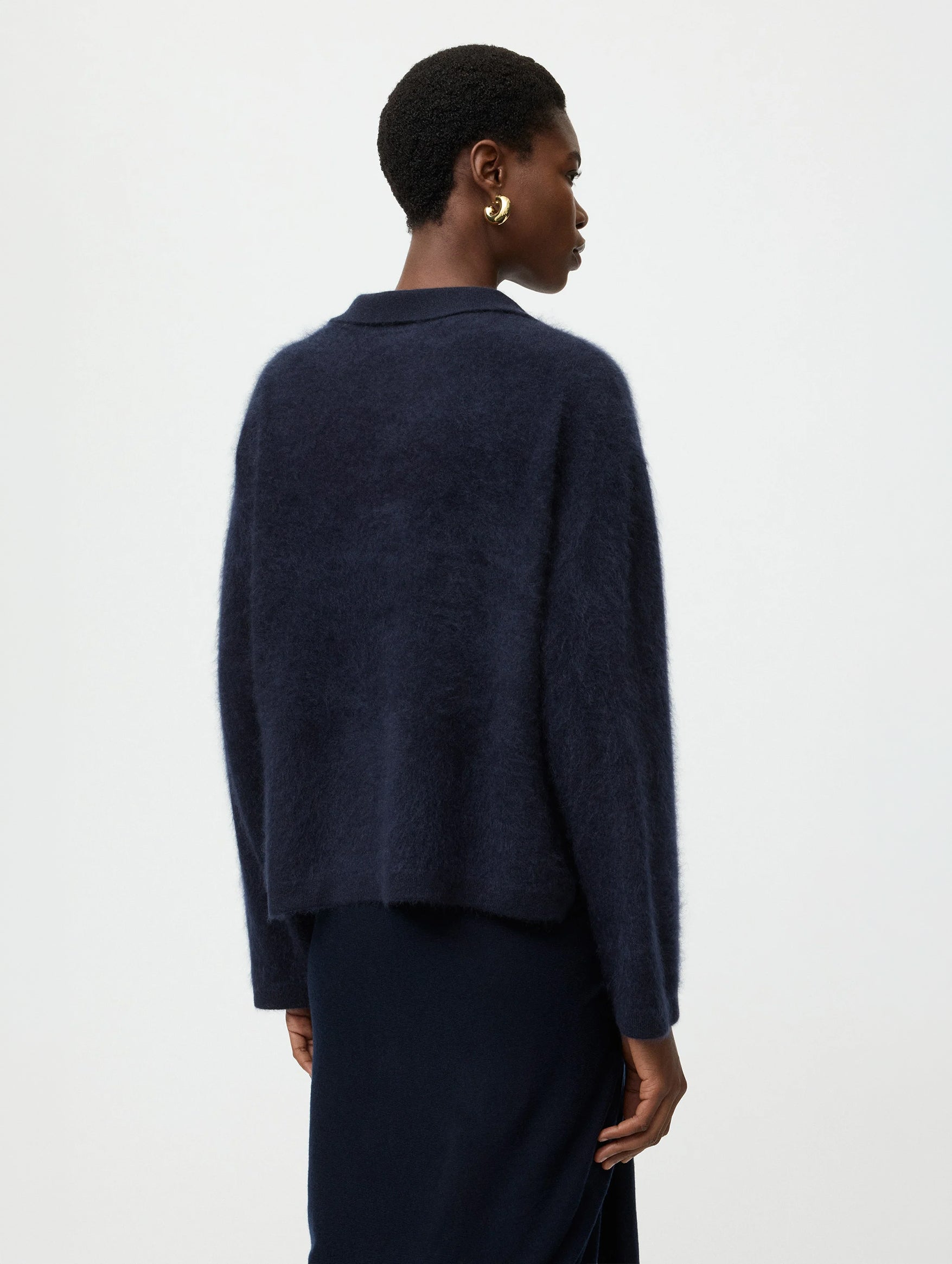 Brushed Shirt in Navy