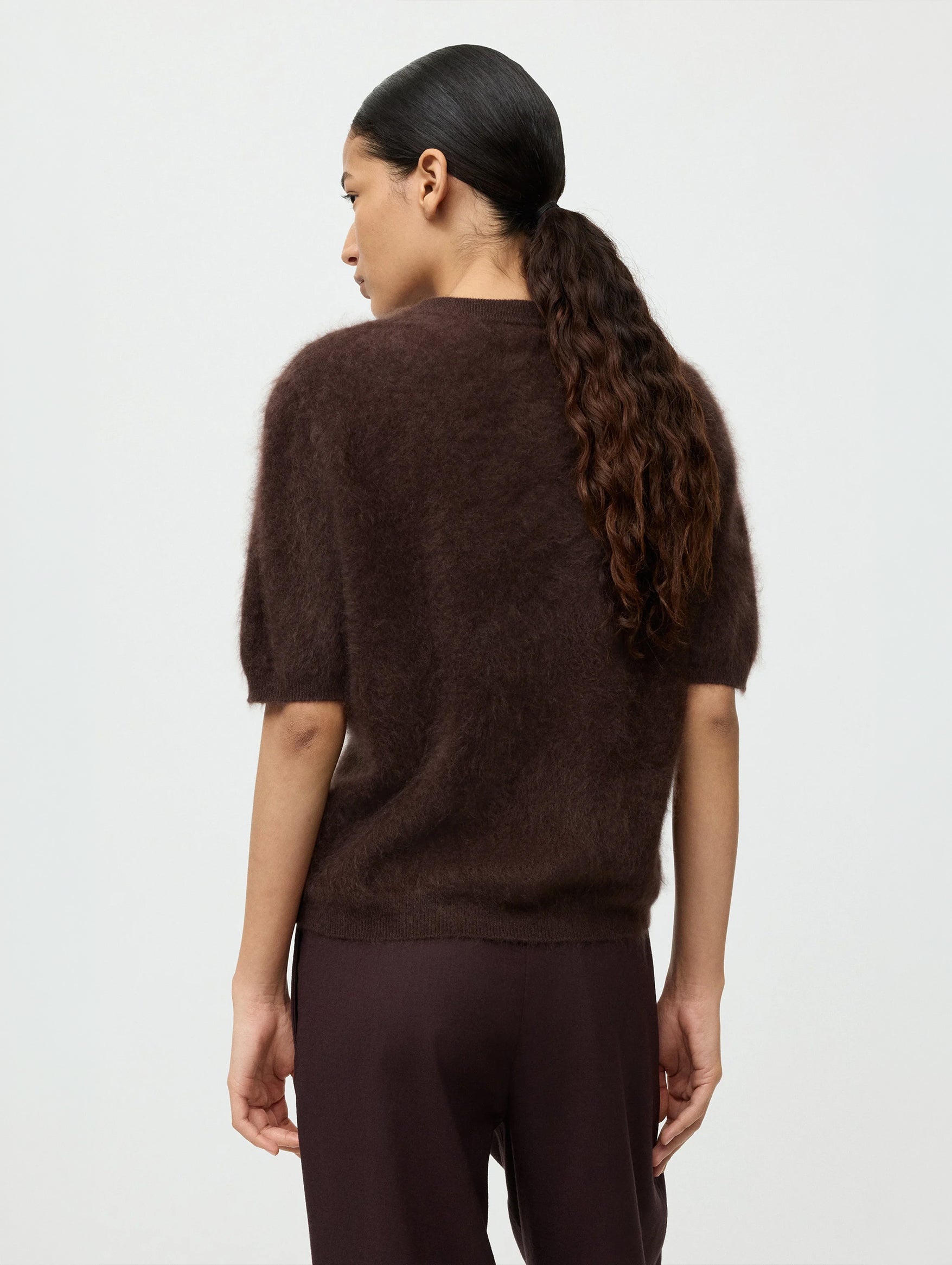 Brushed Short Sleeve in Mocha