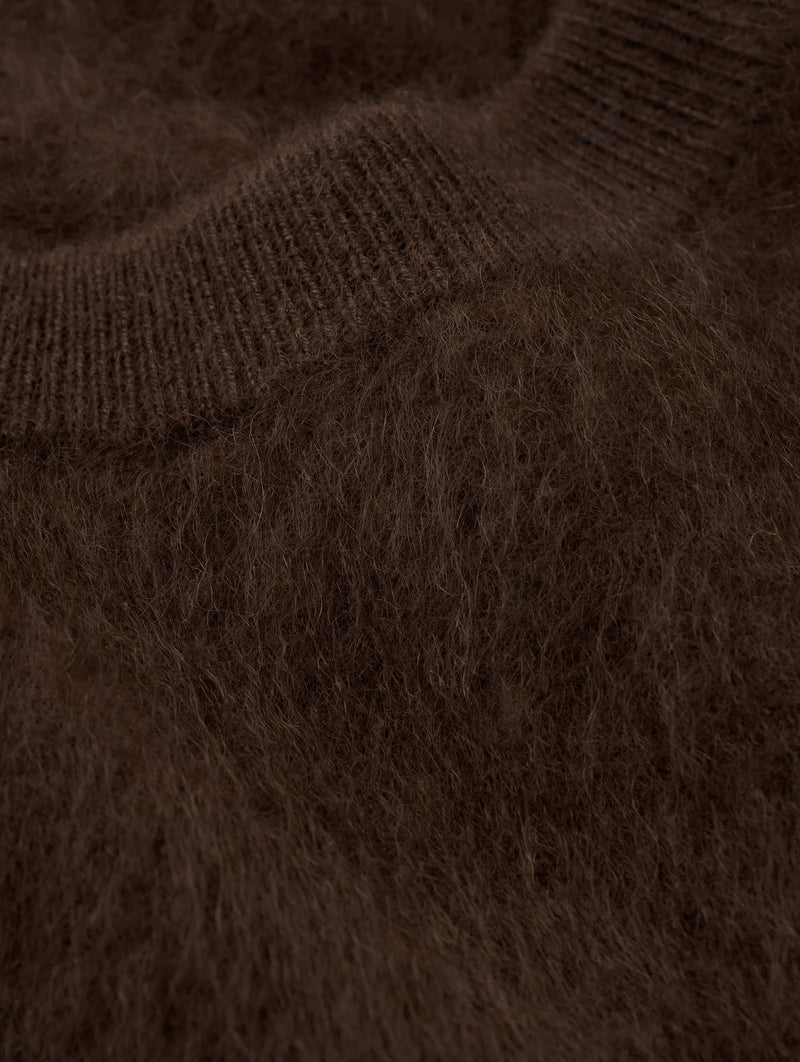 Brushed Short Sleeve in Mocha