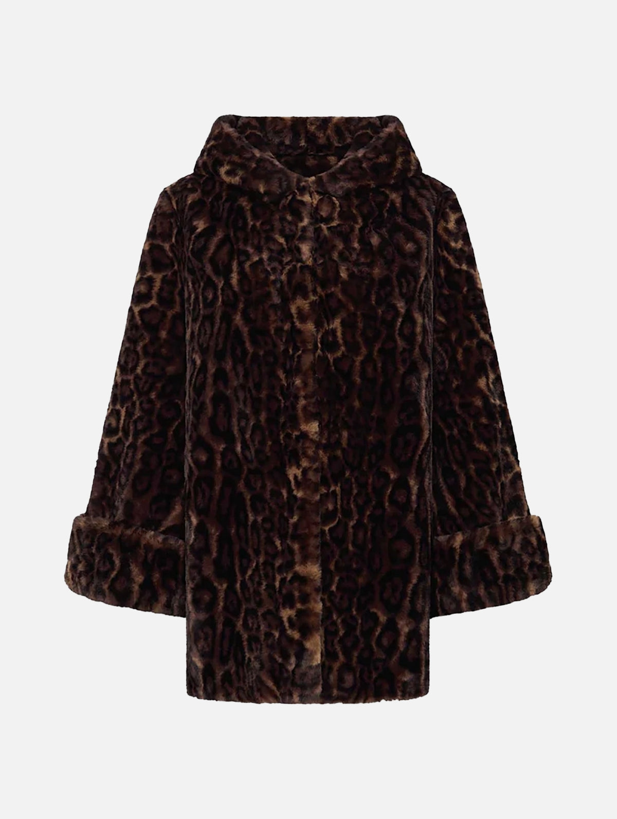 Bunny Faux Fur Coat in Leopard