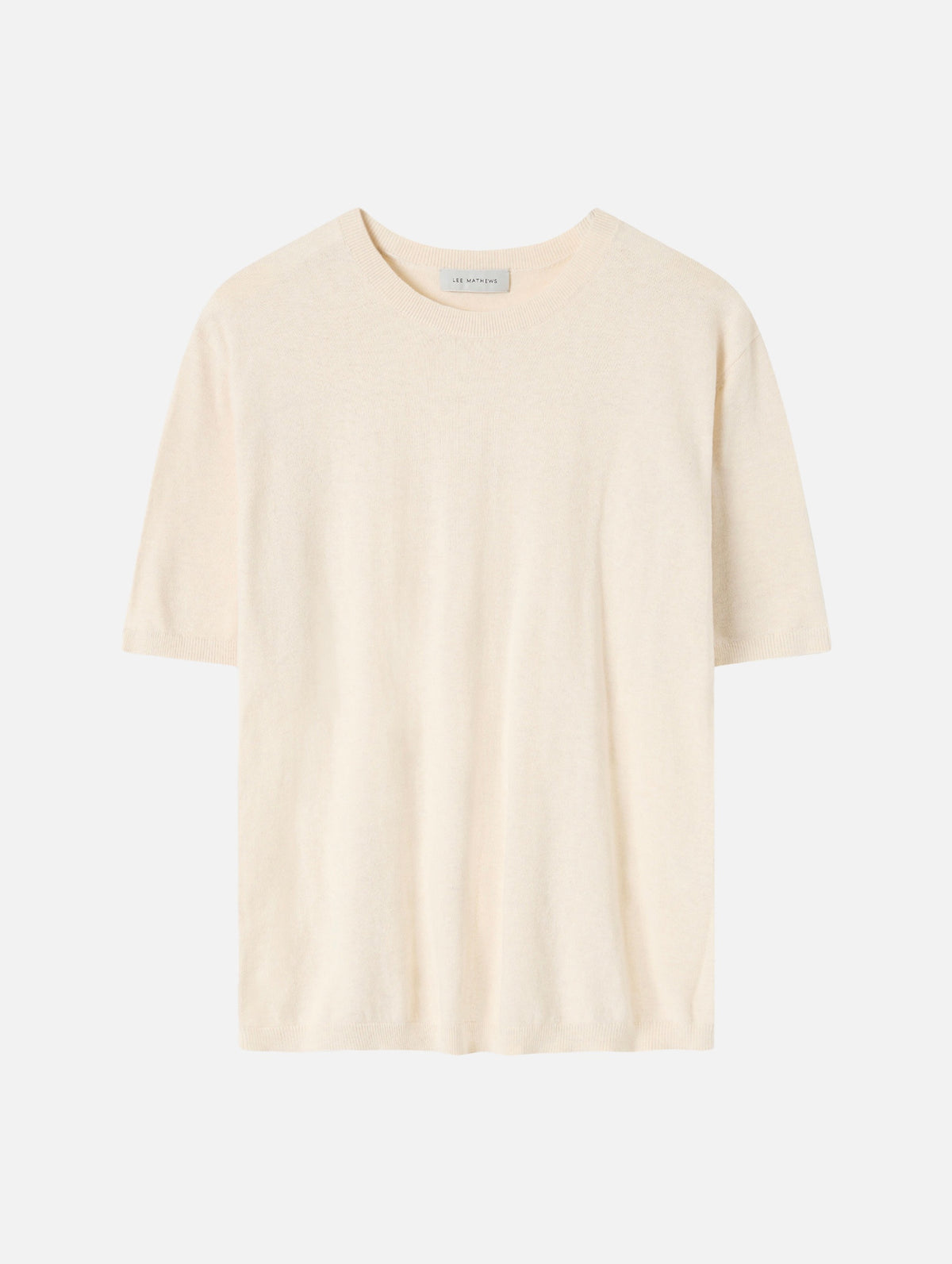 Cotton Cashmere Oversized Tee in Chromium