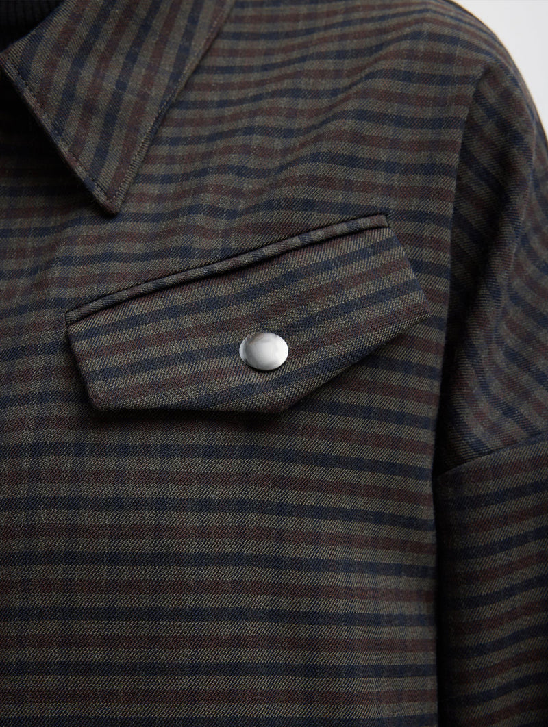 Cedrick Suiting Bomber Jacket in Grey Multi