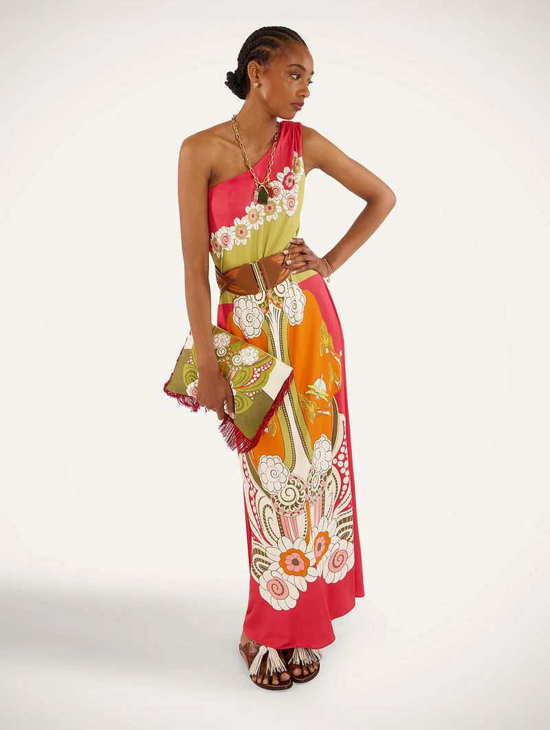 Clingy Roy Dress in Ambrosia Placée Orange