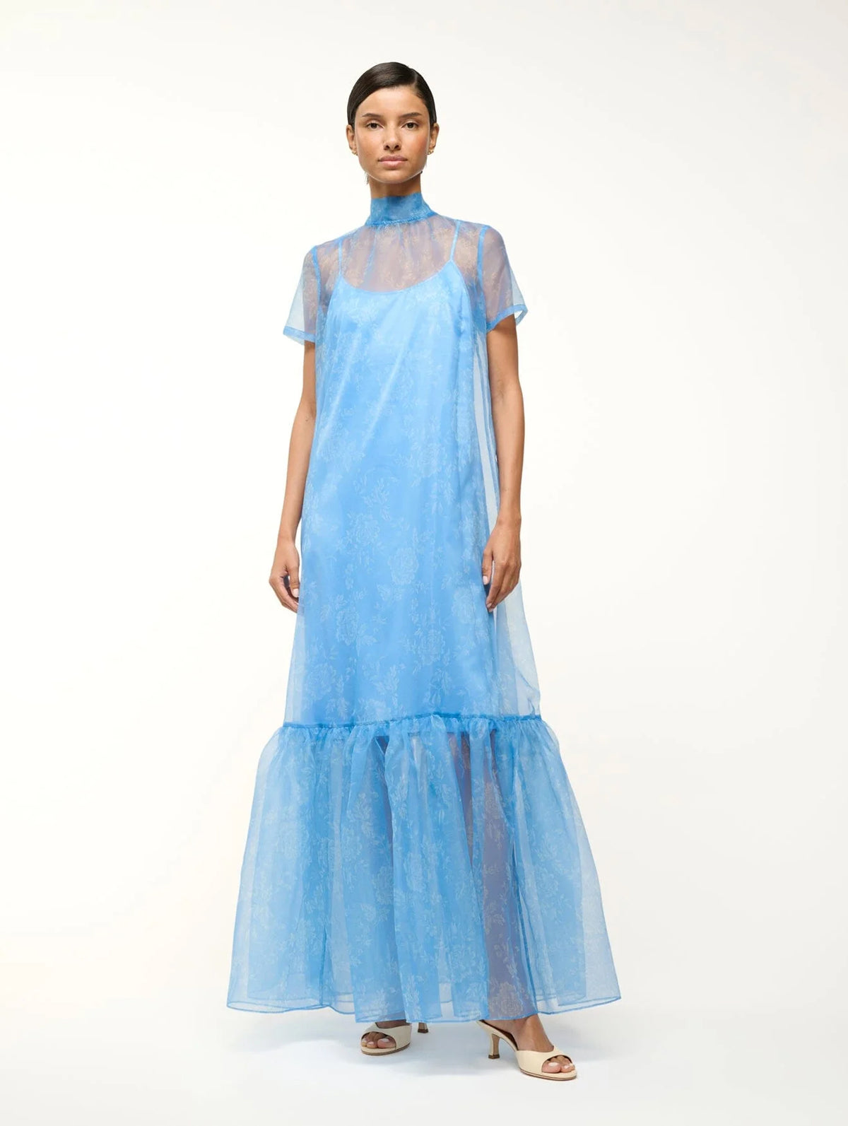 Calluna Dress in Blue Rose