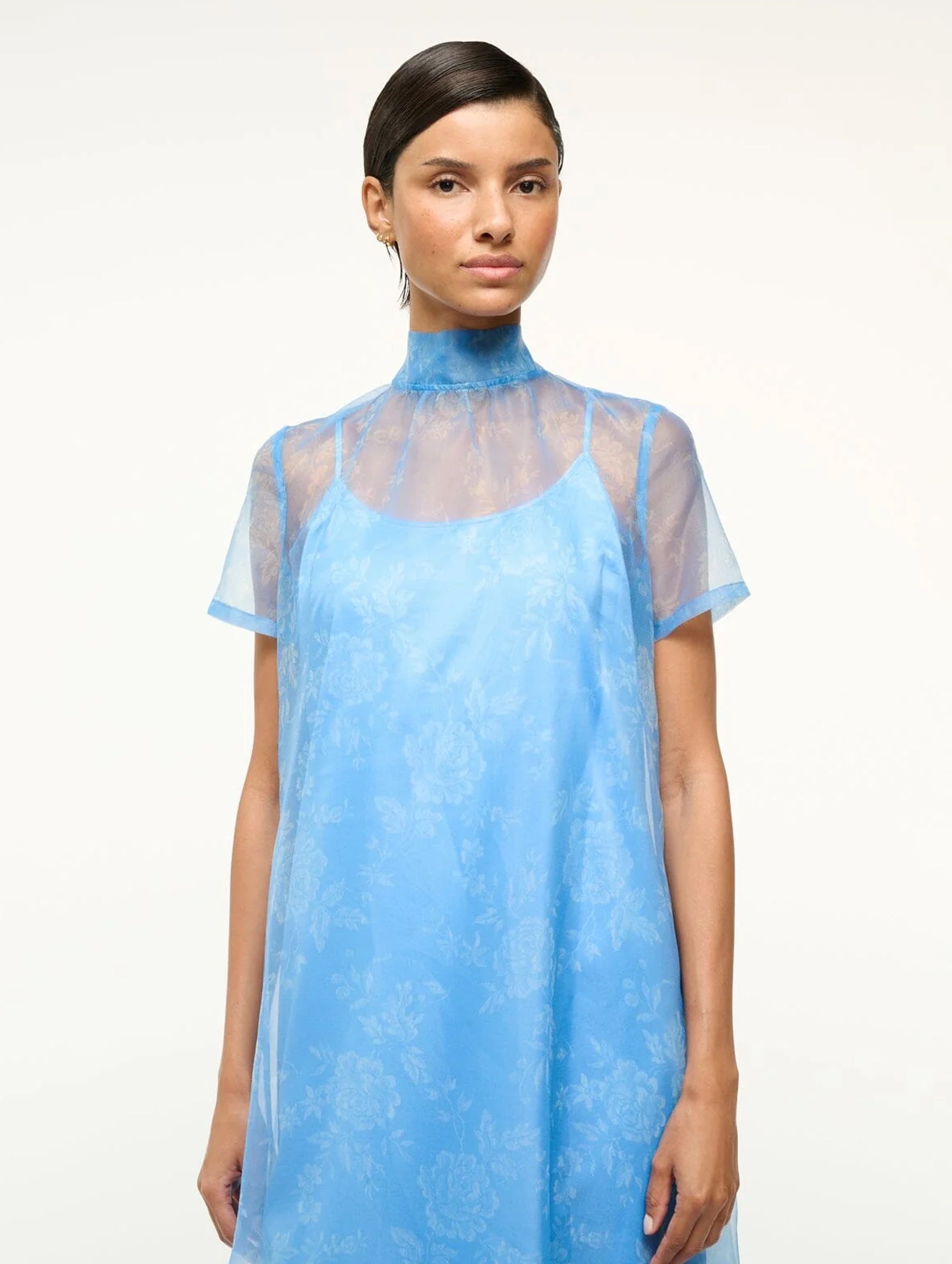 Calluna Dress in Blue Rose