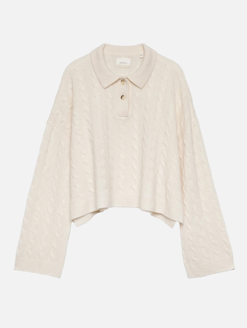 Cambridge Cashmere Sweater in Magnolia