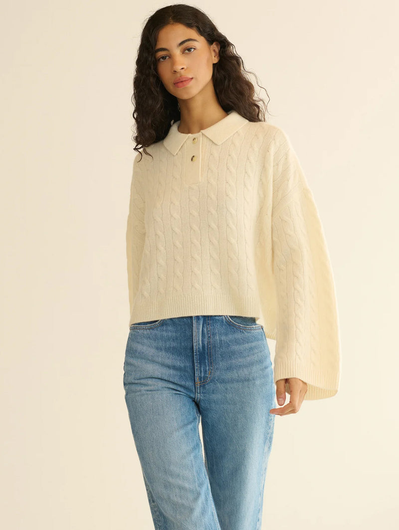 Cambridge Cashmere Sweater in Magnolia