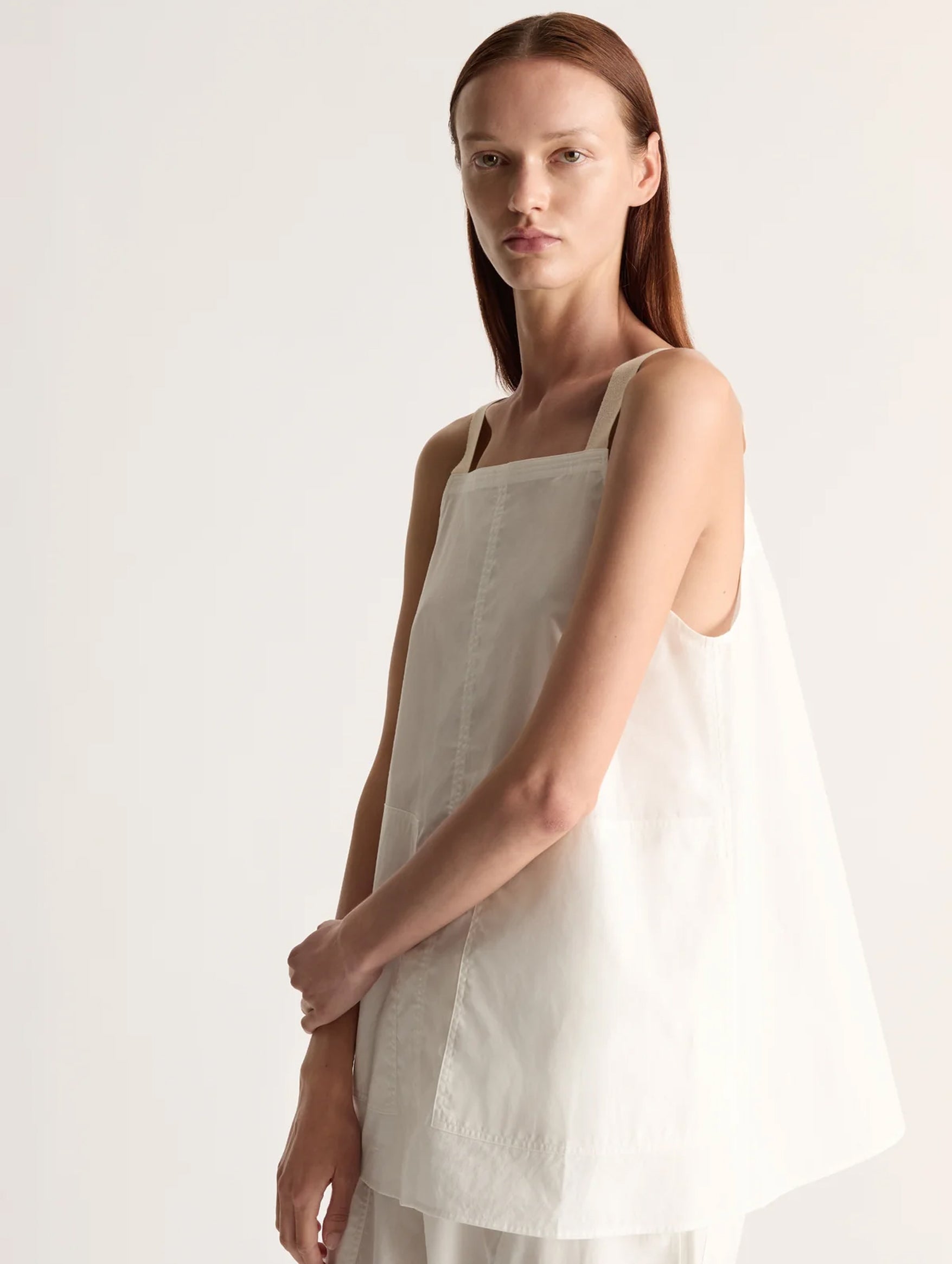 LM Poplin Cami in Natural